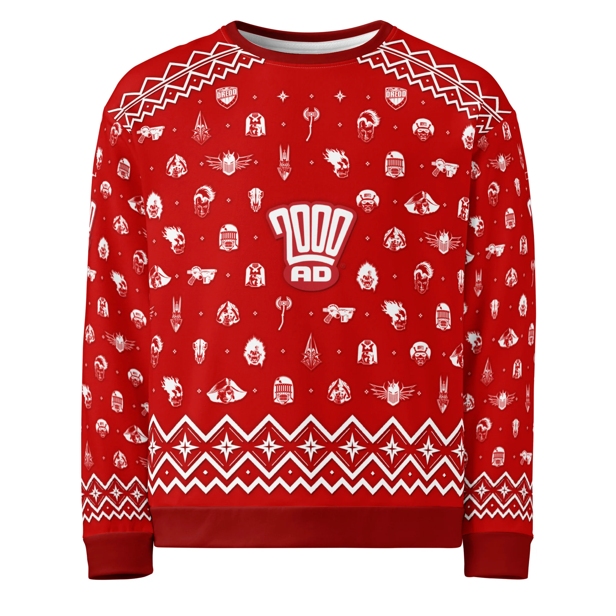 2000 AD Christmas Jumper Red