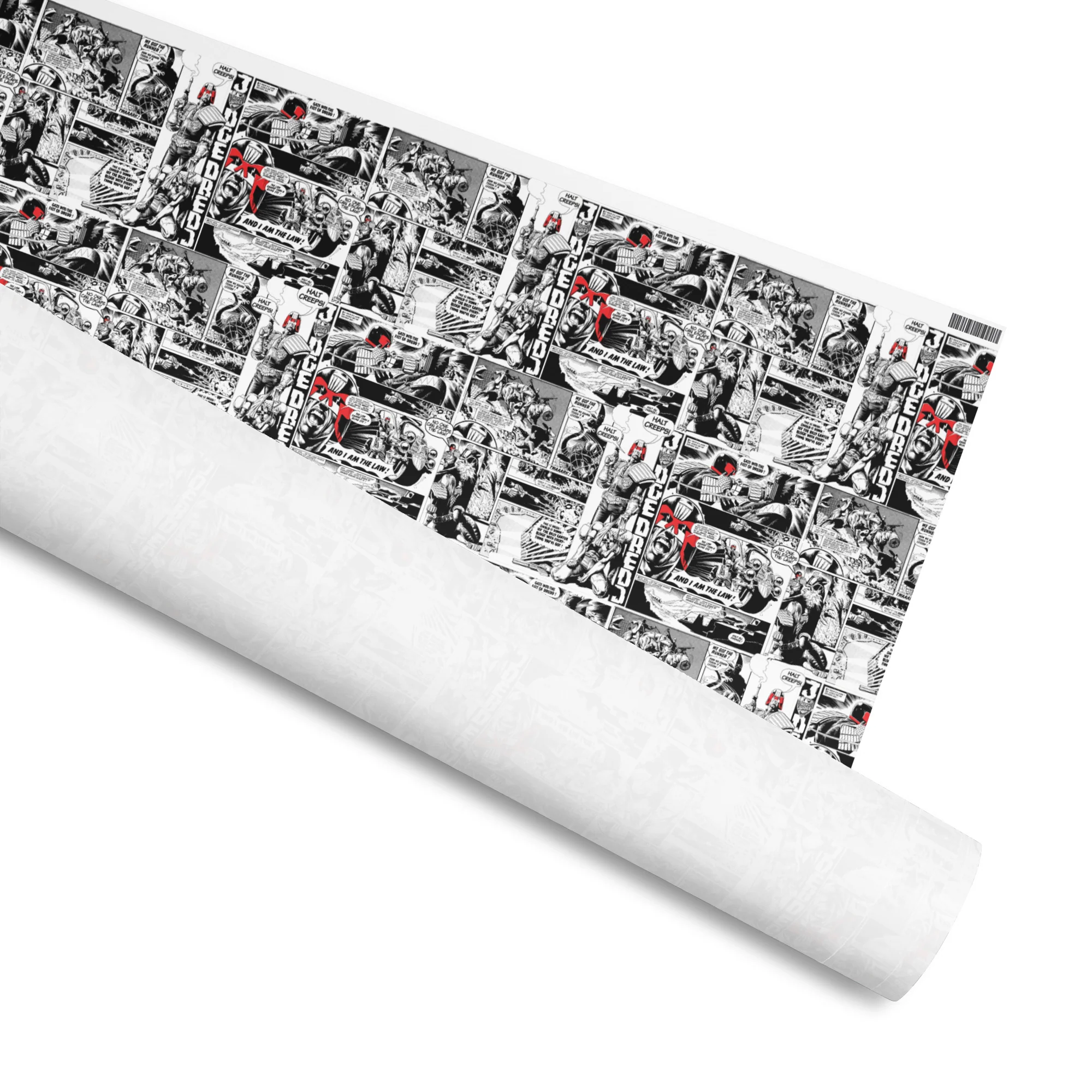2000 AD Dredd Comic Wrapping paper roll