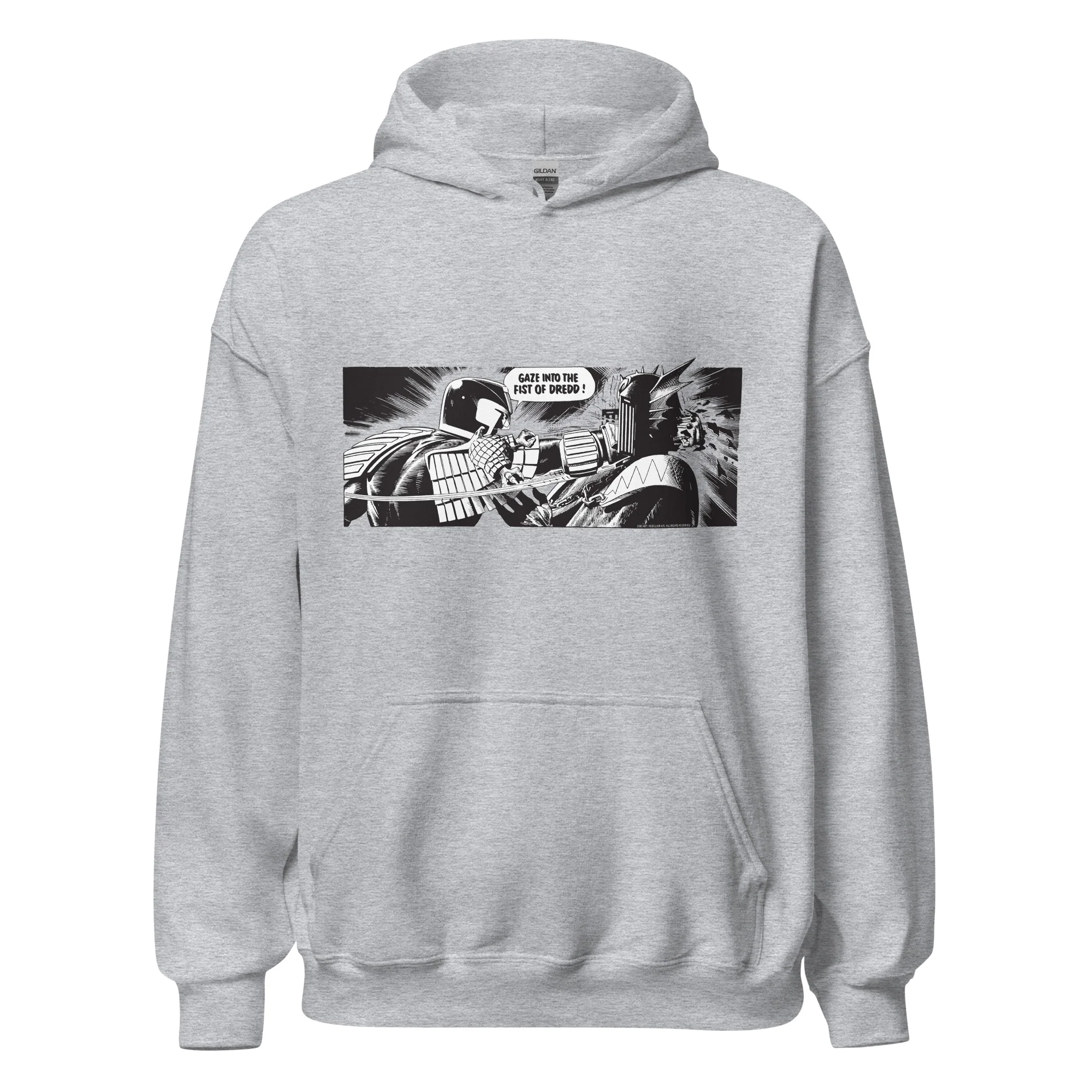2000 AD Gaze Into The Fist Of Dredd Hoodie - Image 4