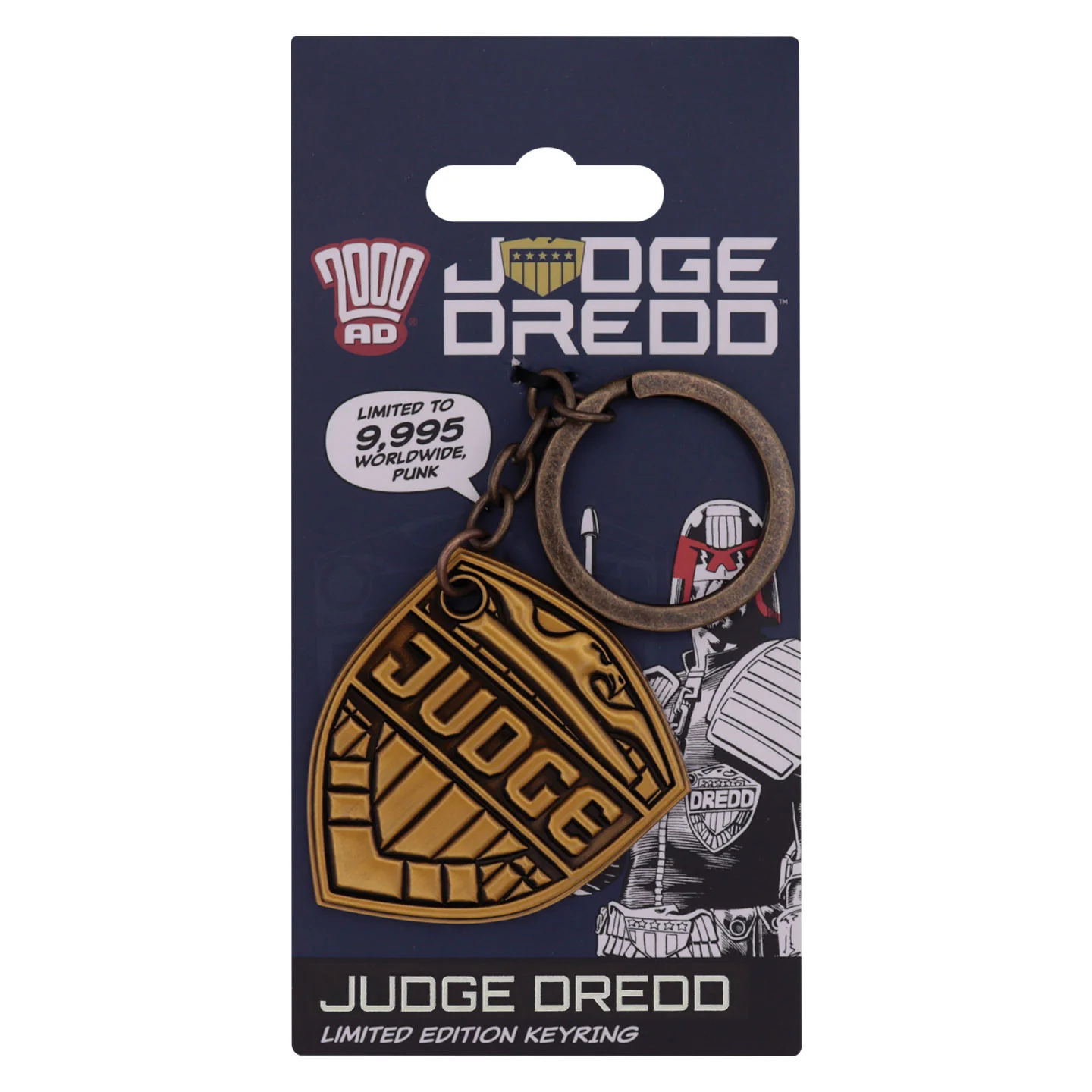 2000 AD Judge Dredd Badge Keyring - Image 11