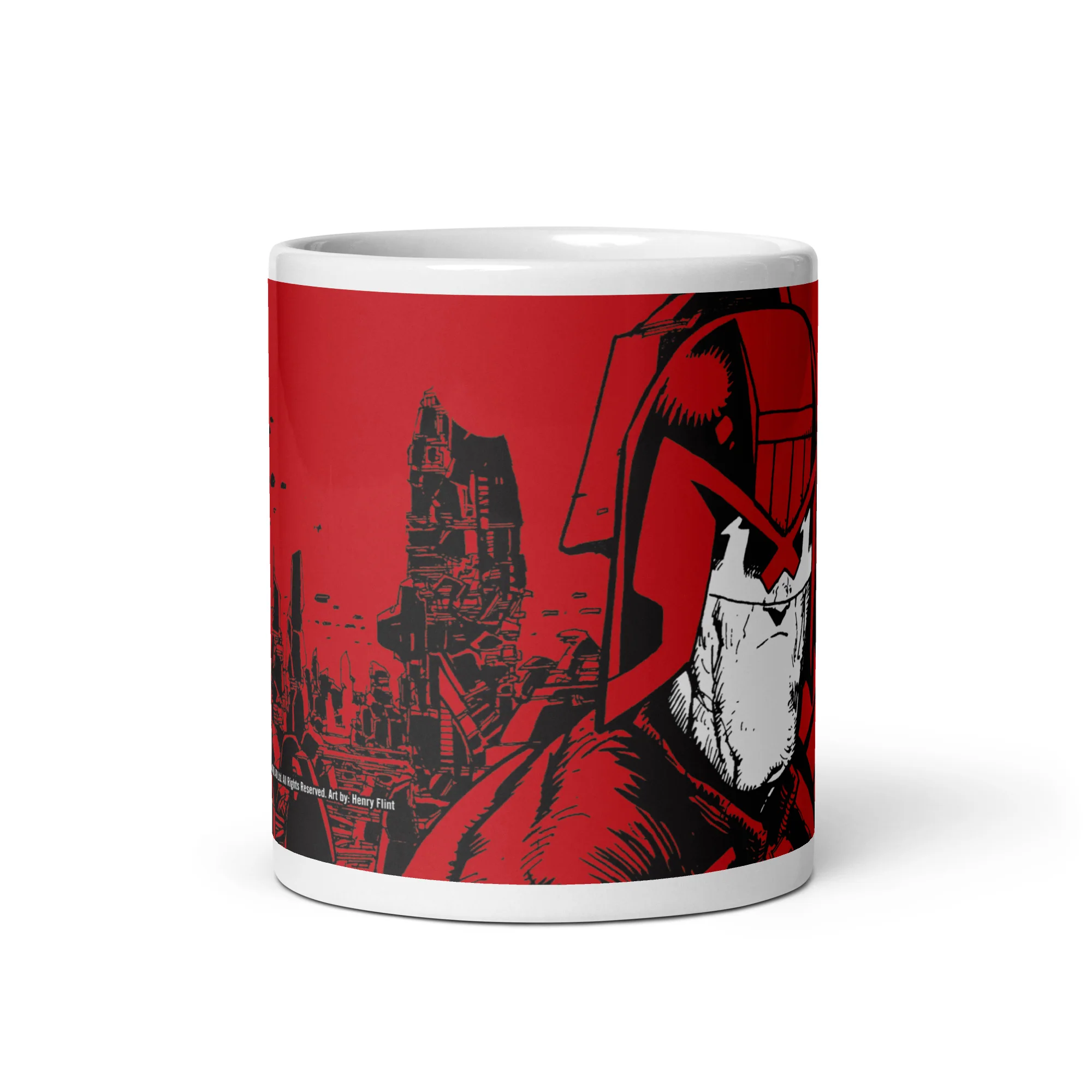 2000 AD Judge Dredd by Flint Mug - Image 3