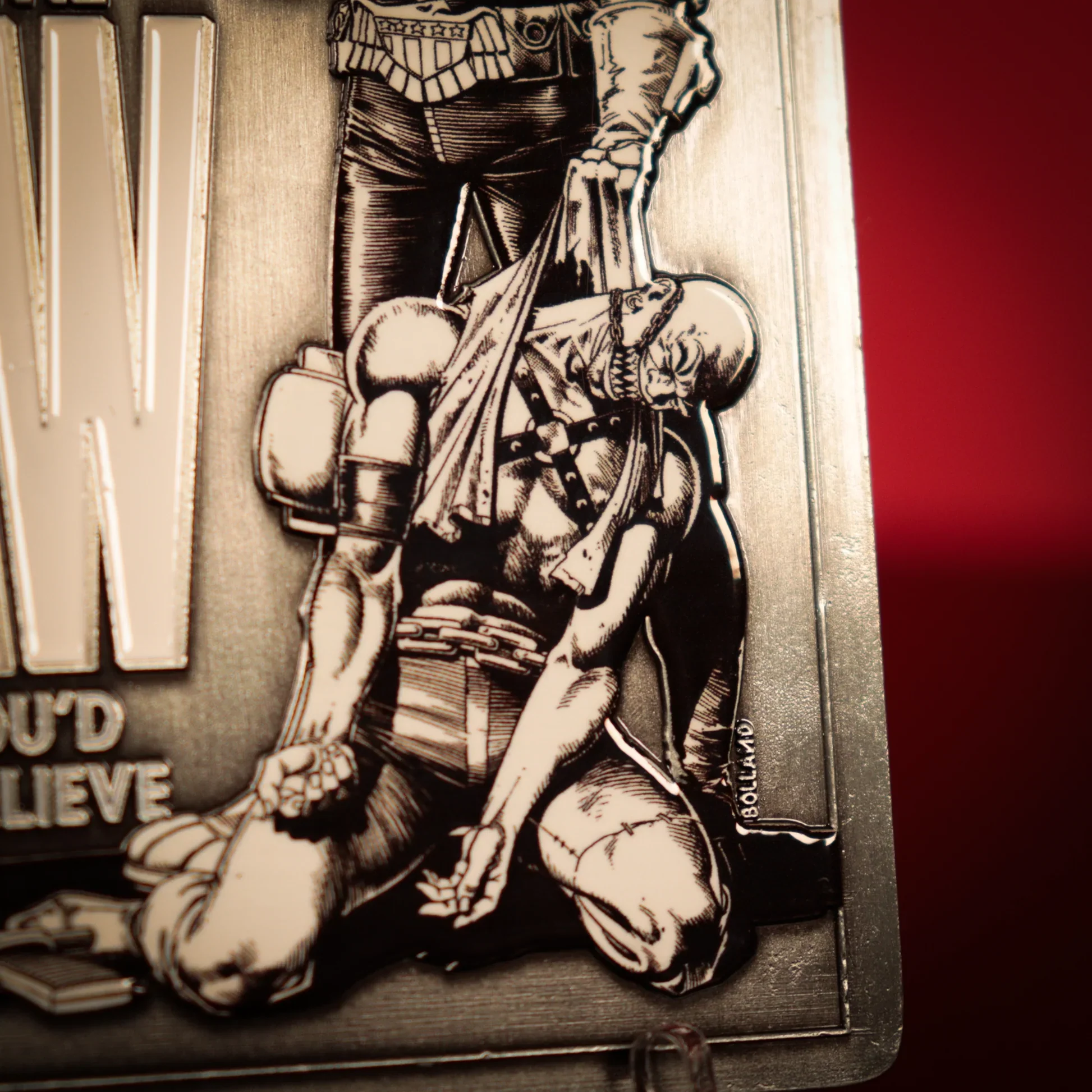 2000 AD Judge Dredd Comic Book Cover Ingot - Image 6