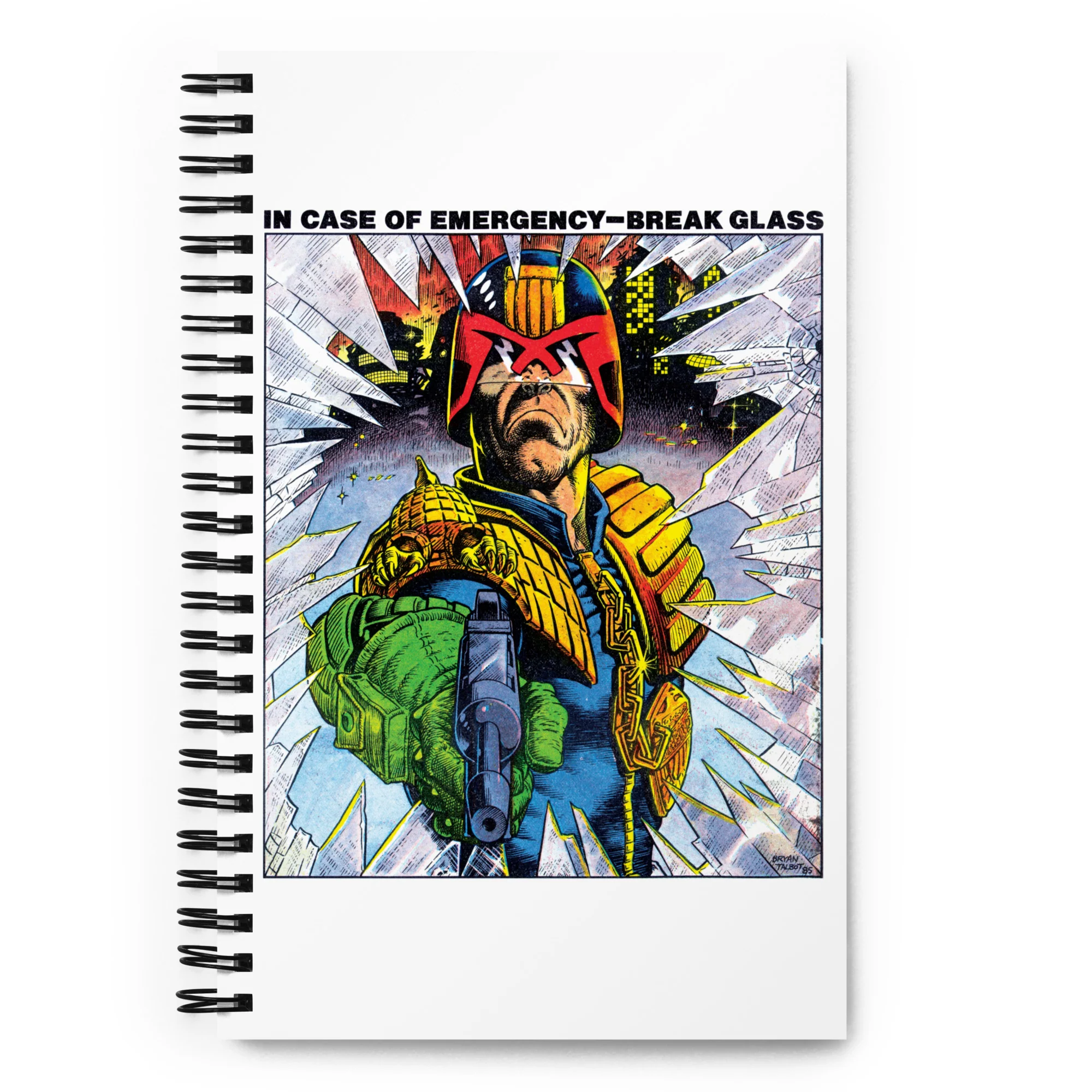 2000 AD Judge Dredd Prog 428 Spiral Notebook