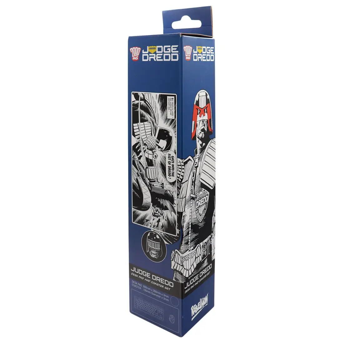 2000 AD Judge Dredd XL Desk Pad and Coaster Set - Image 2