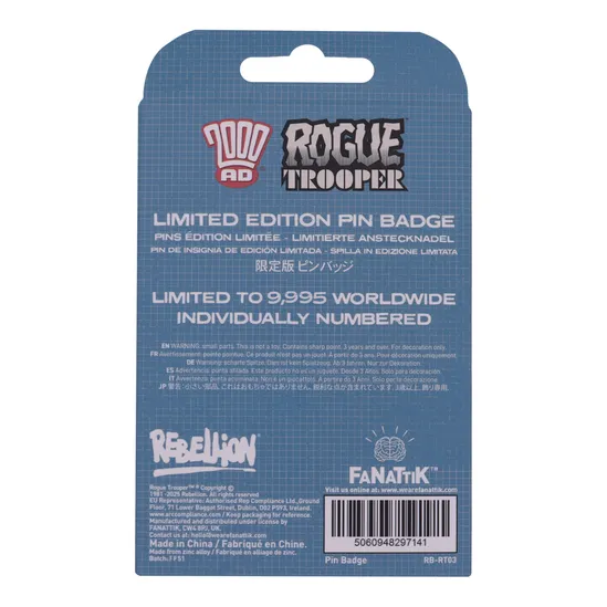 2000 AD Rogue Trooper GI Pin Badge - Image 4