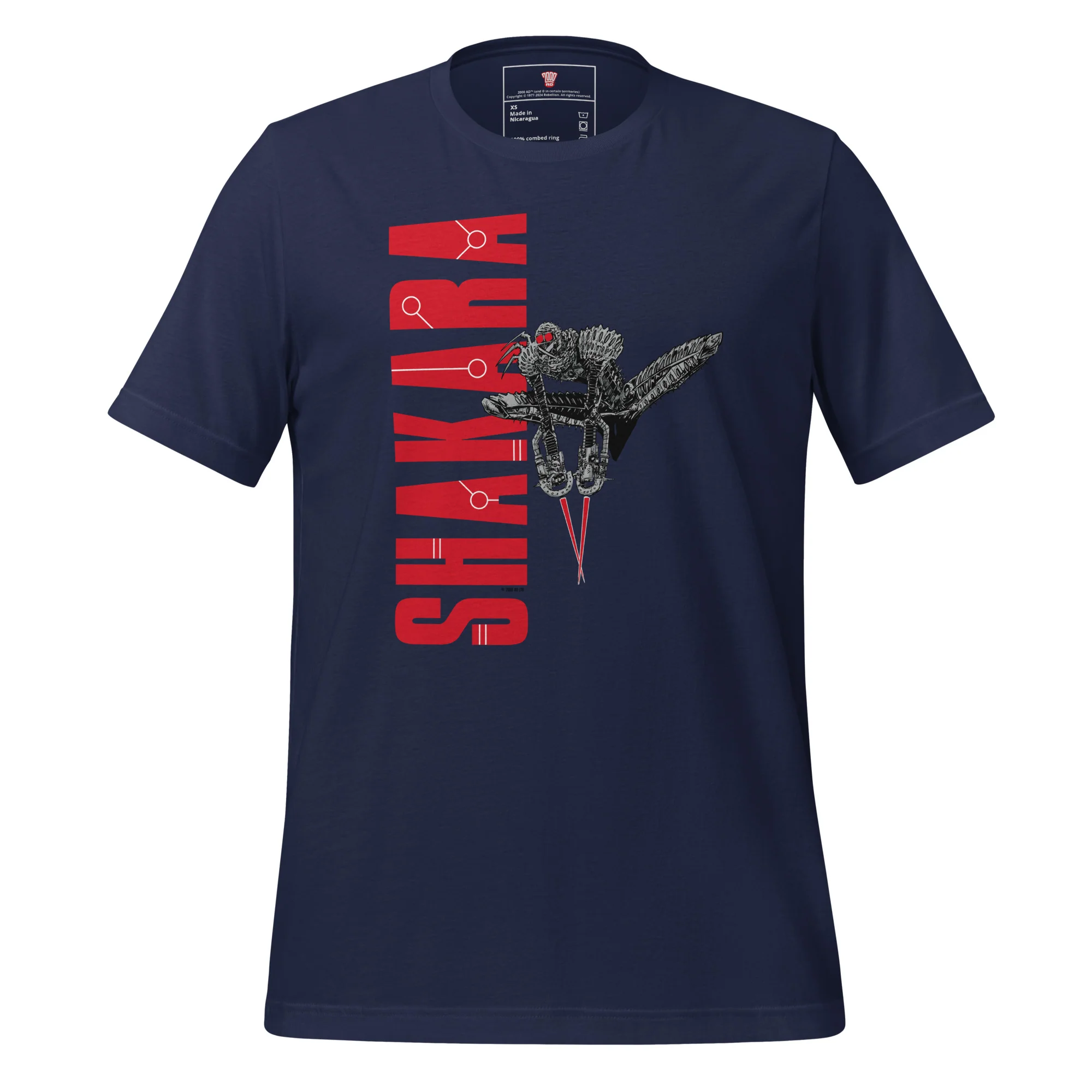 2000 AD Shakara T-Shirt (Red Logo) - Image 2