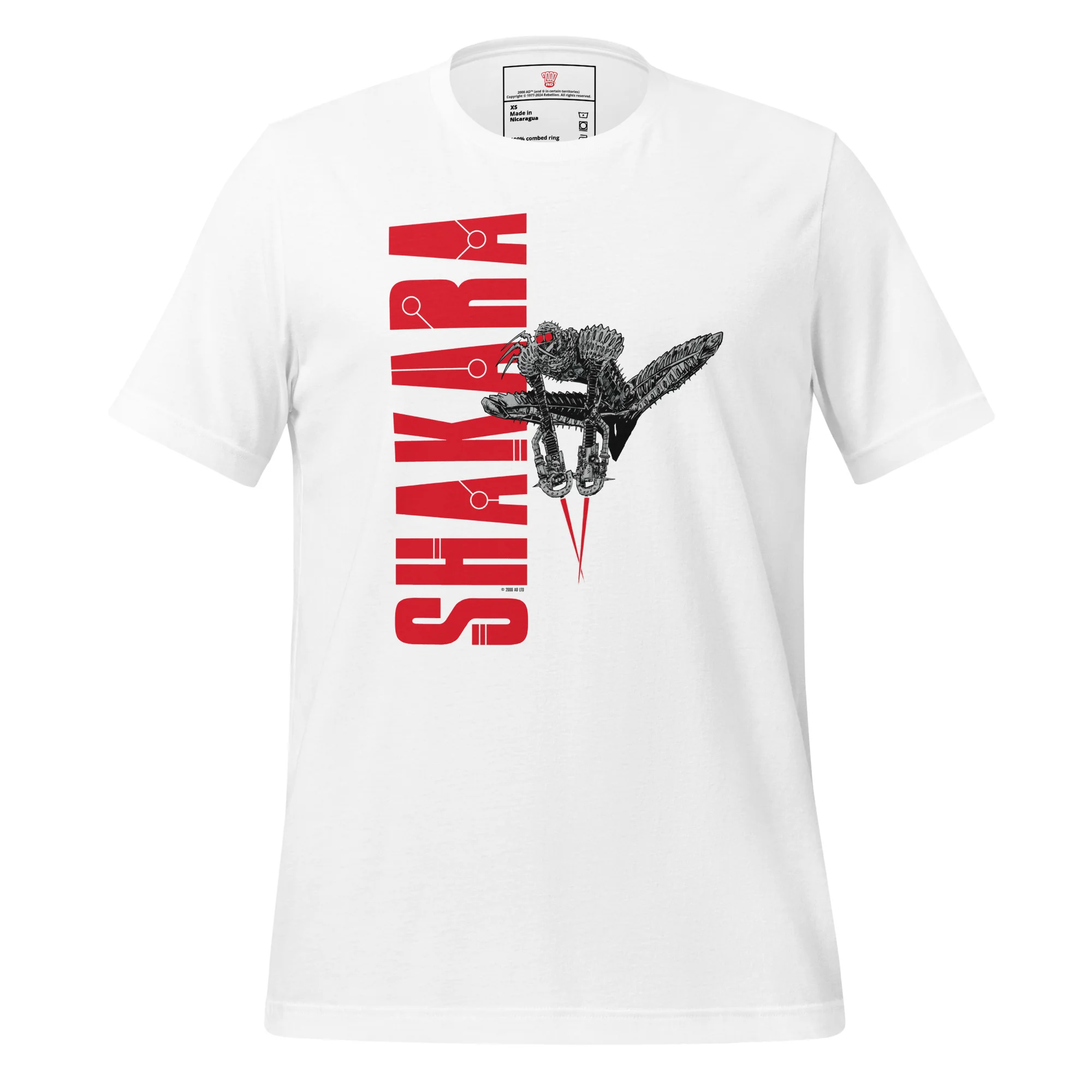 2000 AD Shakara T-Shirt (Red Logo) - Image 4