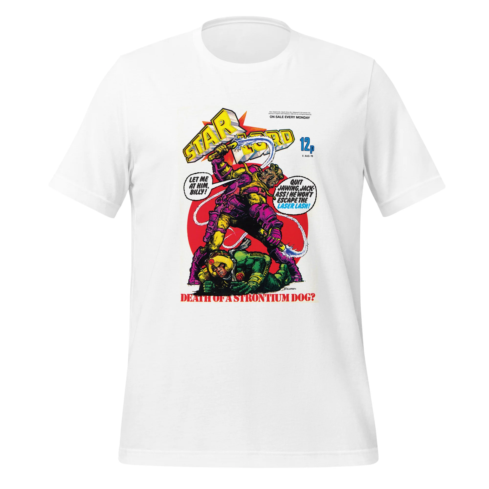 2000 AD Starlord #13 cover T-Shirt - Image 3