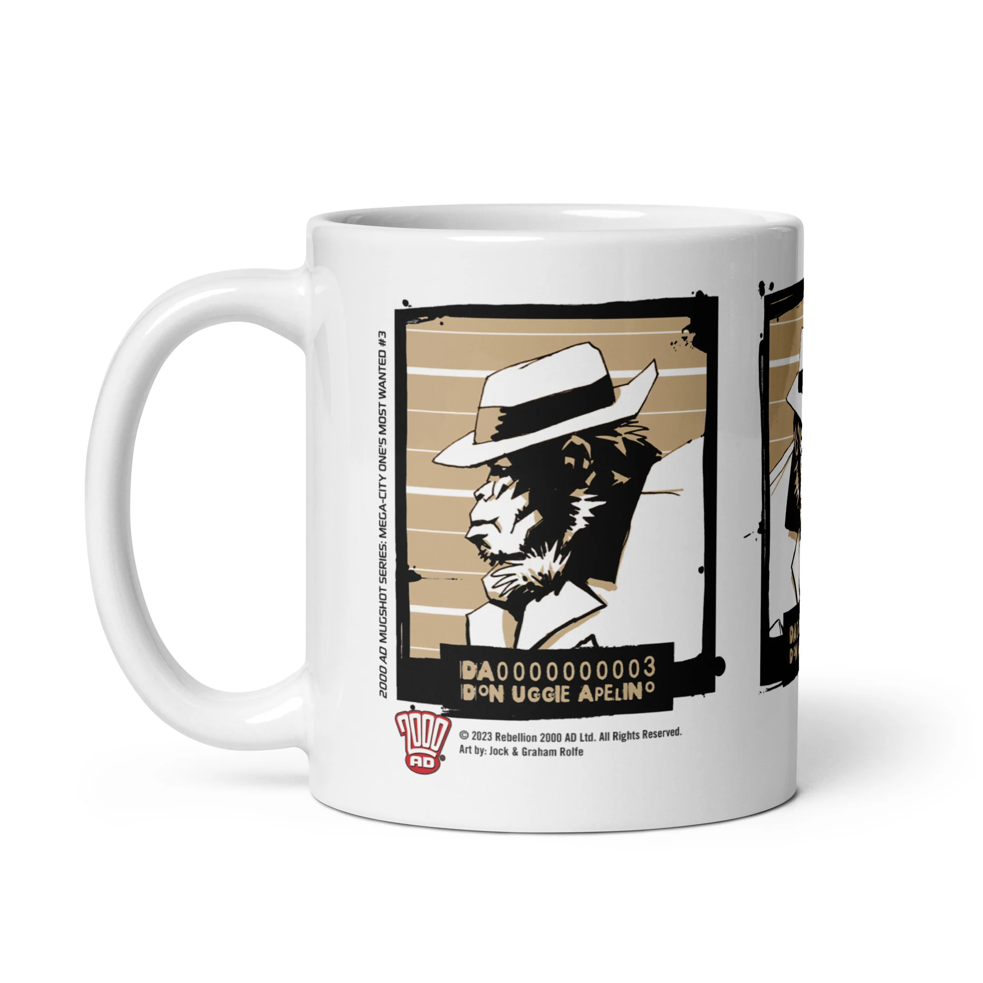 2000 AD Wanted Apelino Mug - Image 3