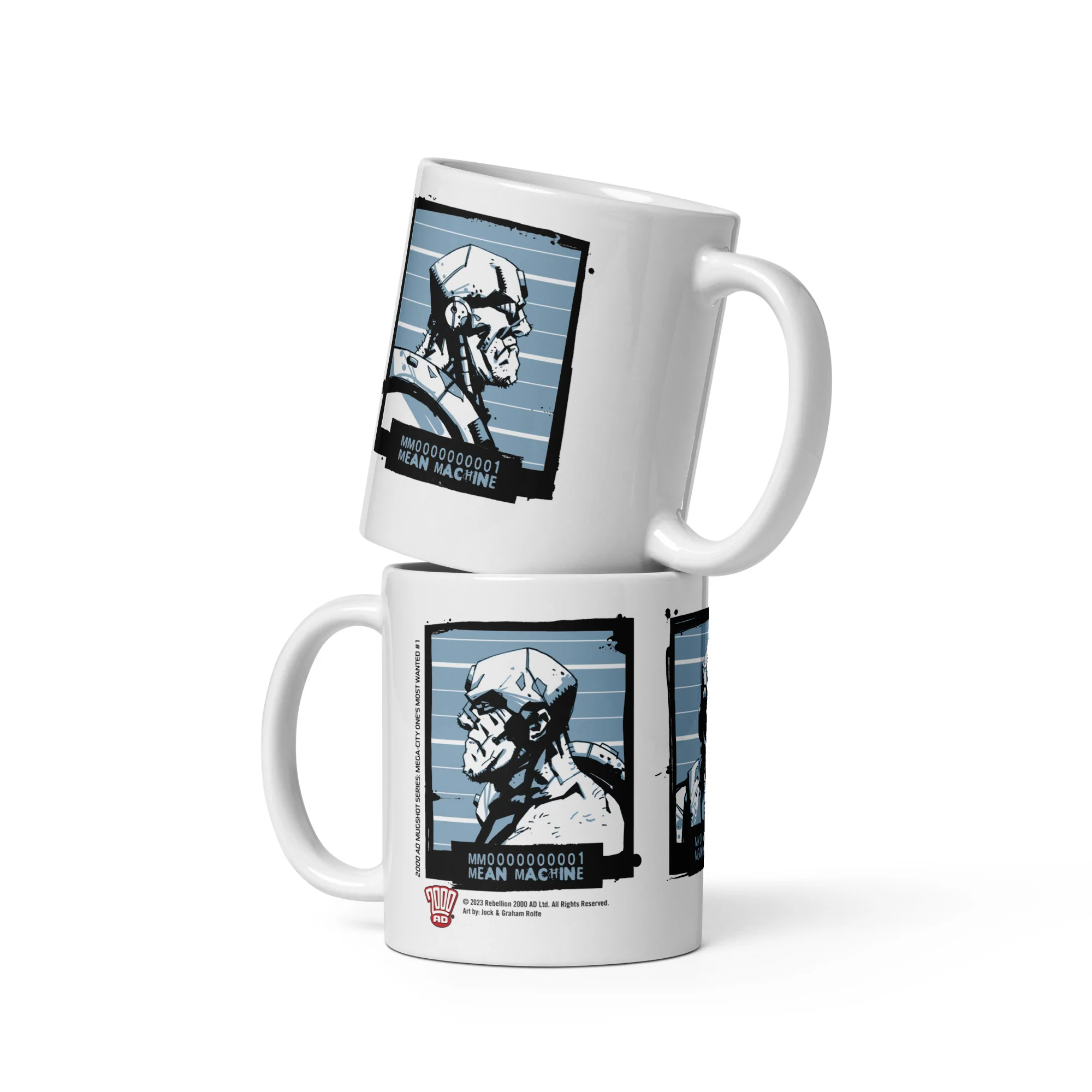 2000 AD Wanted Mean Machine Mug - Image 2
