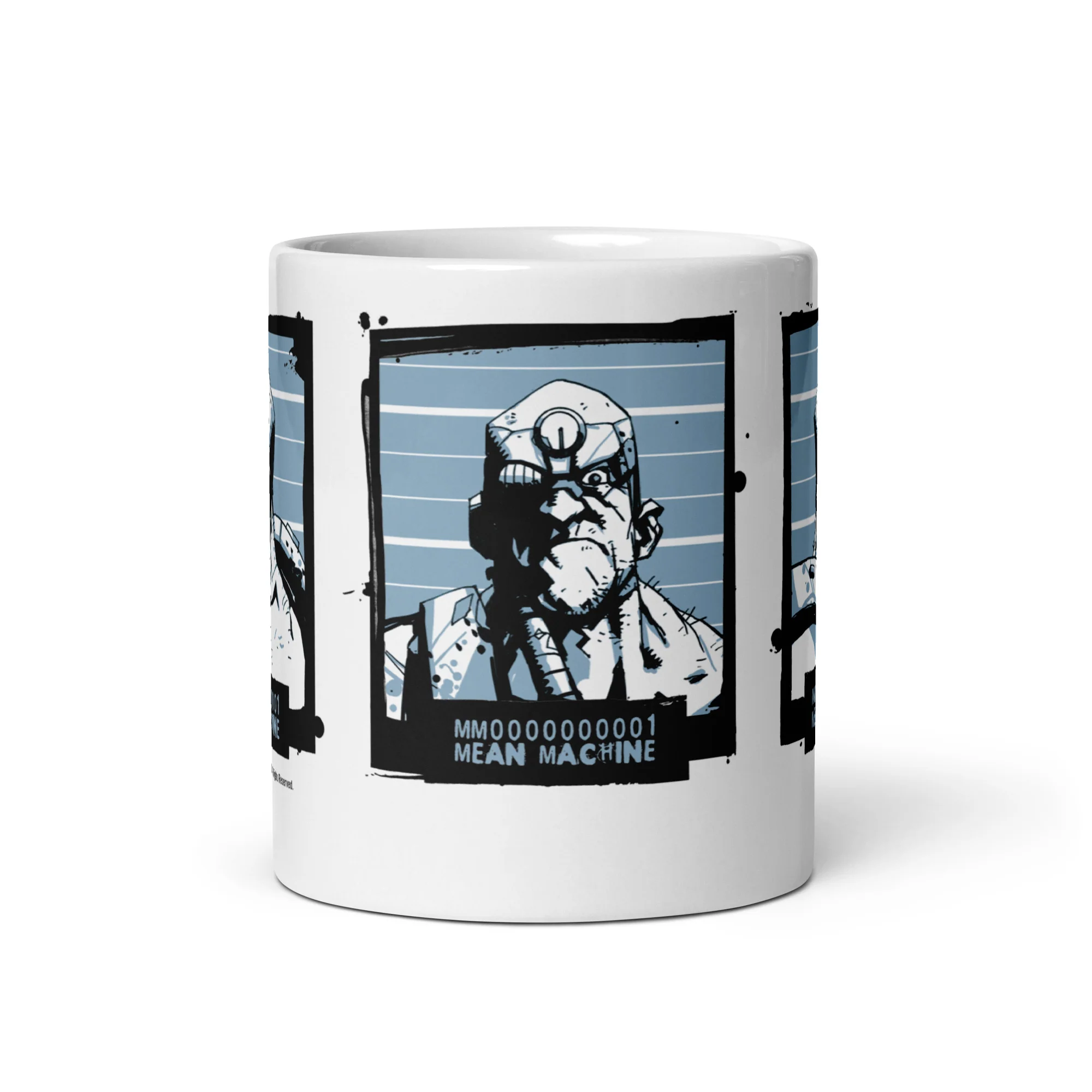 2000 AD Wanted Mean Machine Mug - Image 3