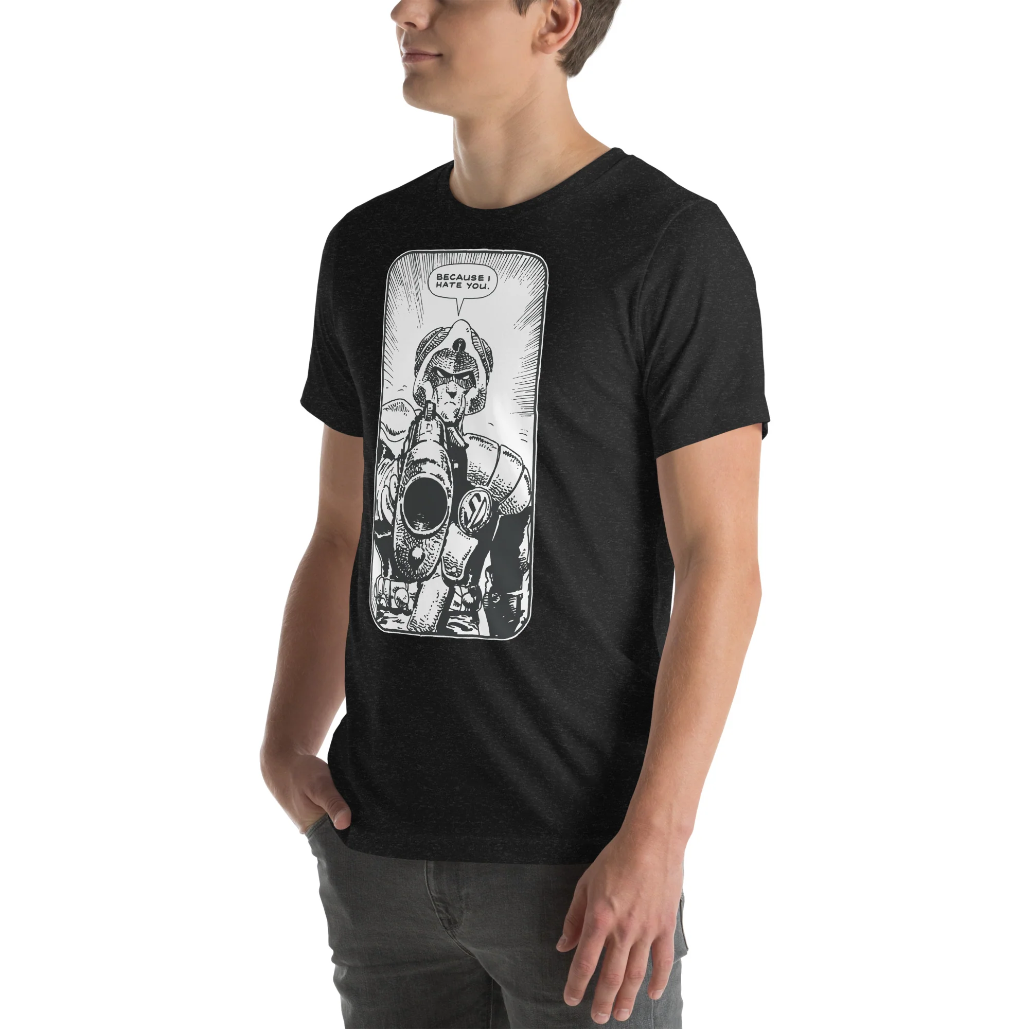 2000AD 'Because I Hate You' Strontium Dog T-Shirt - Image 3