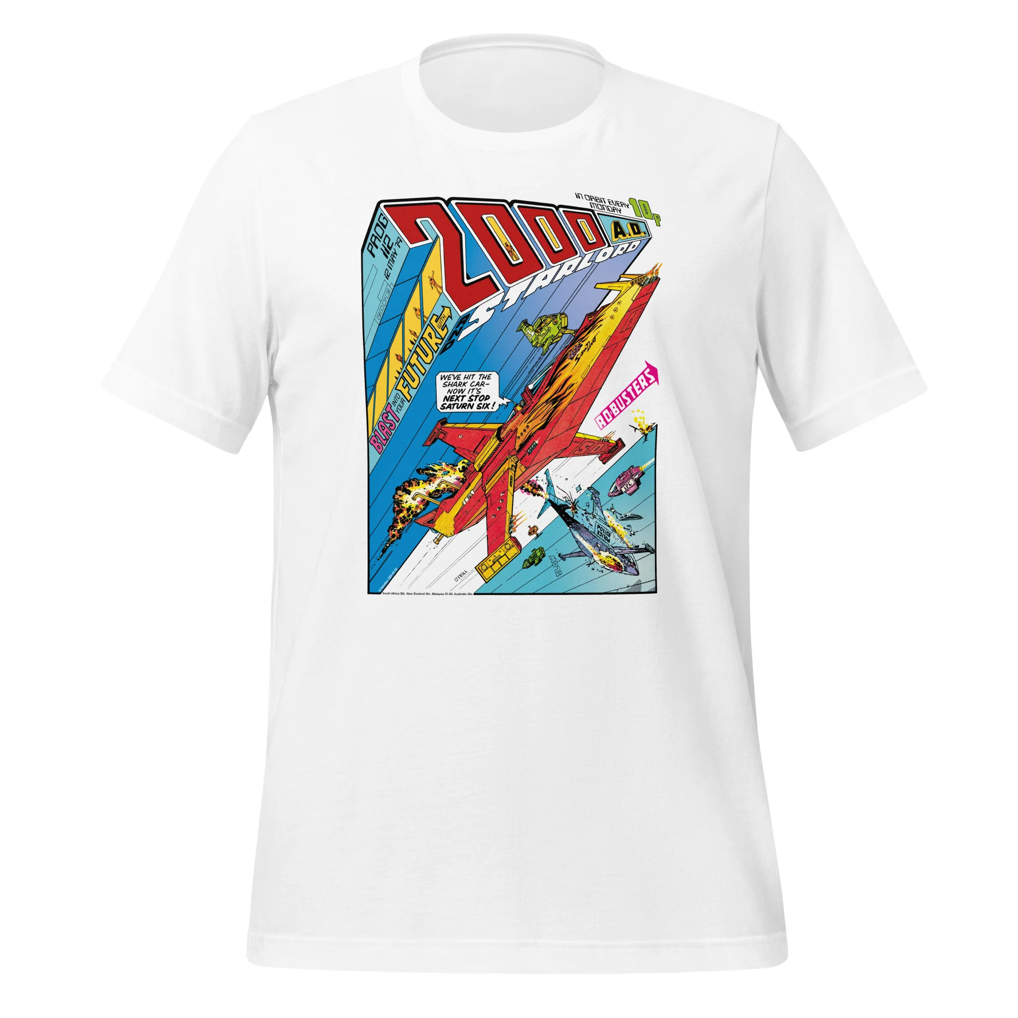 2000 AD Prog 112 Cover T-Shirt - Image 3