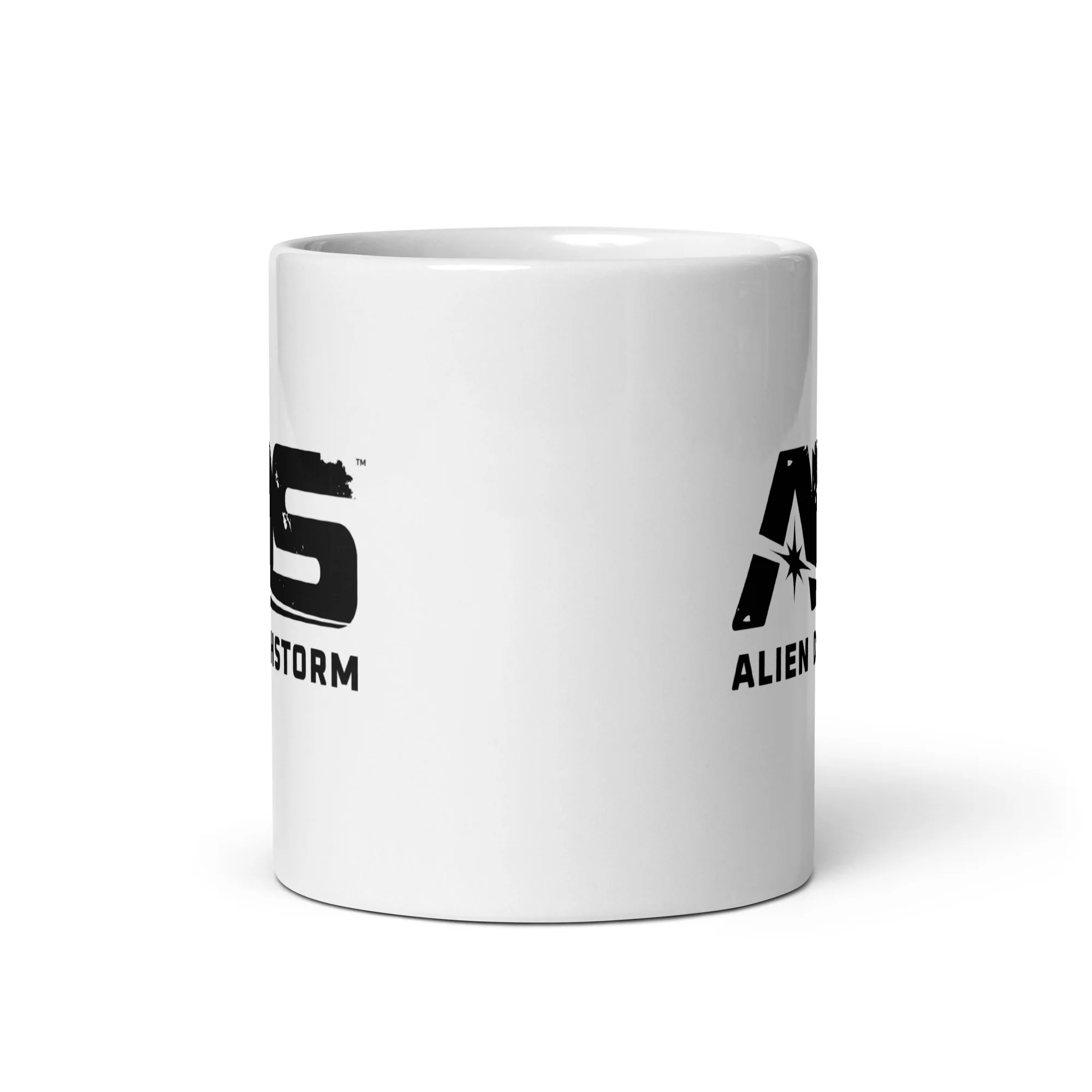Alien Deathstorm White Glossy Mug - Image 3