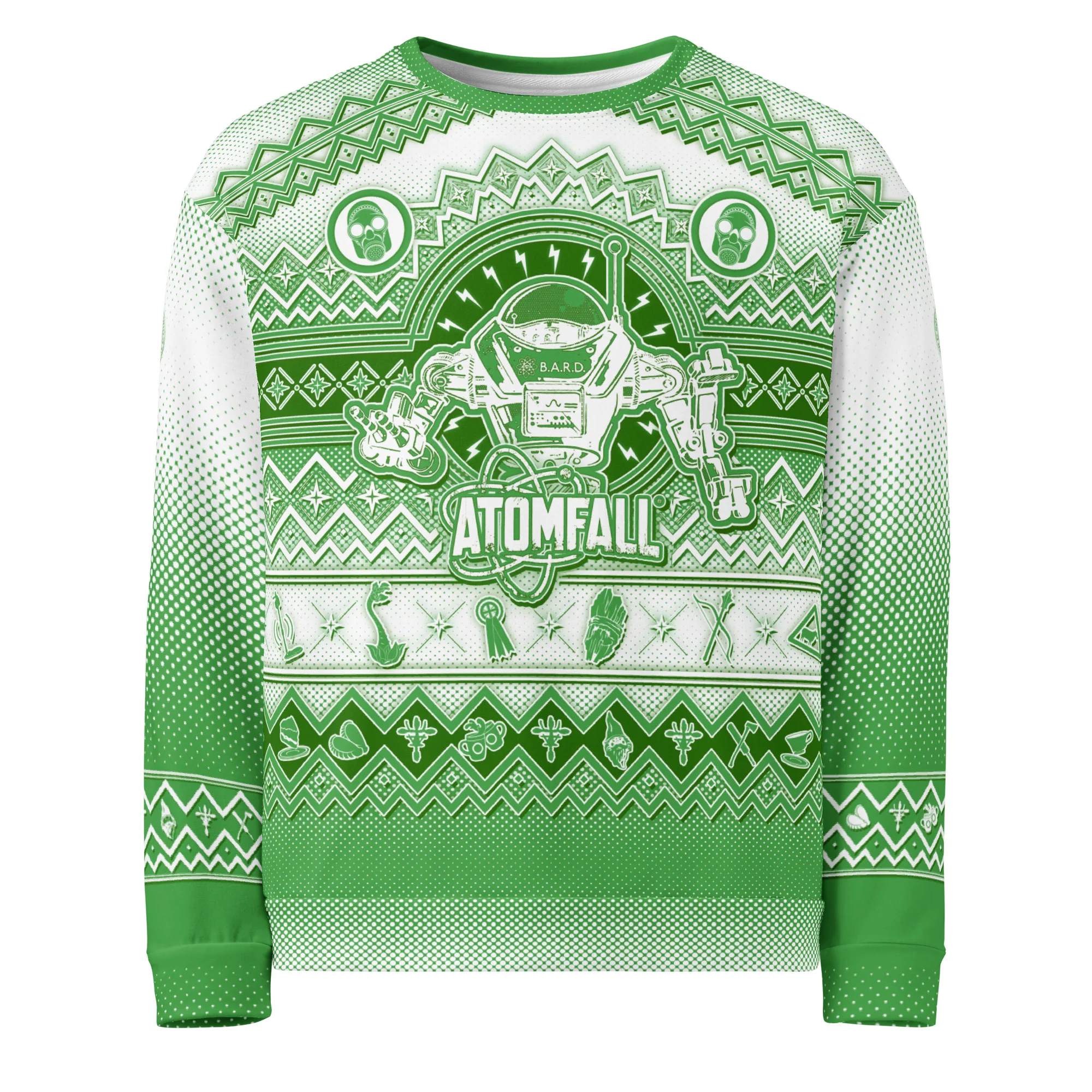 Atomfall Christmas Jumper Green
