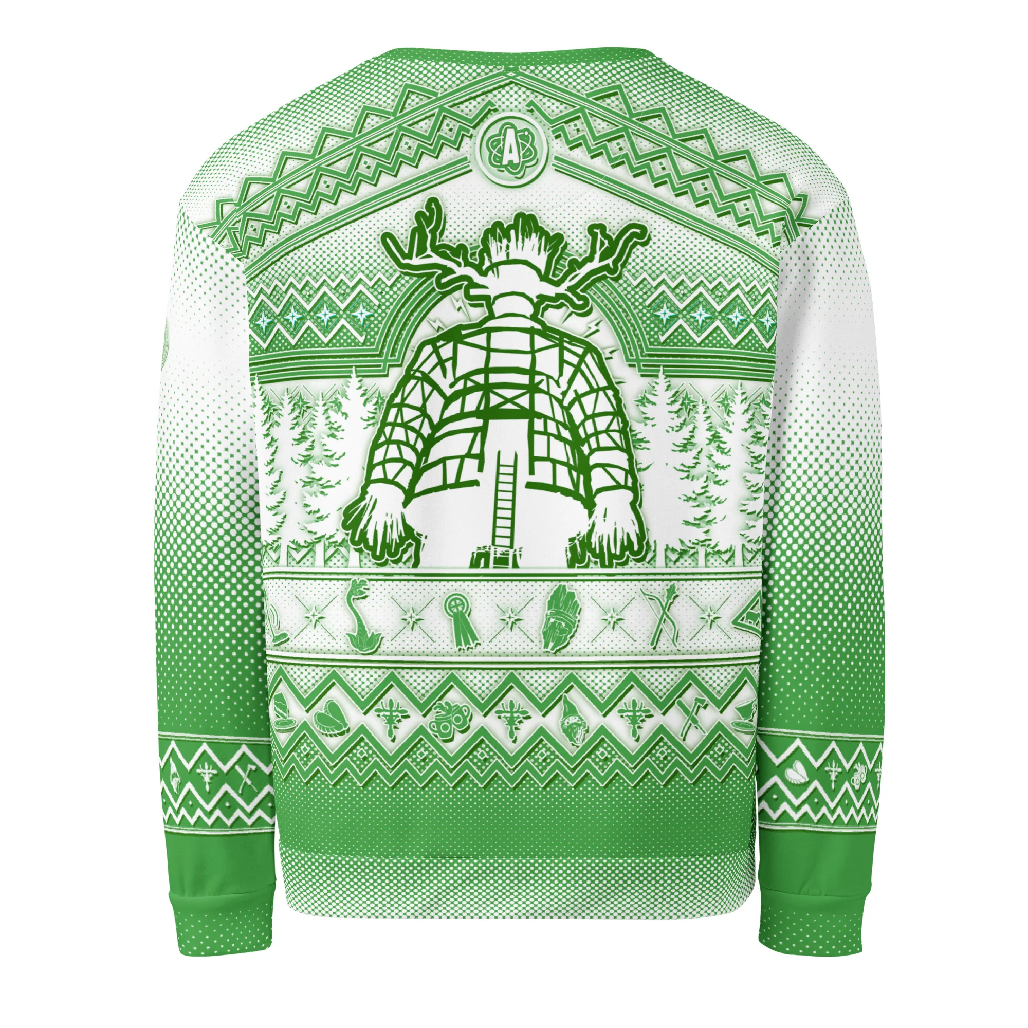 Atomfall Christmas Jumper Green - Image 2