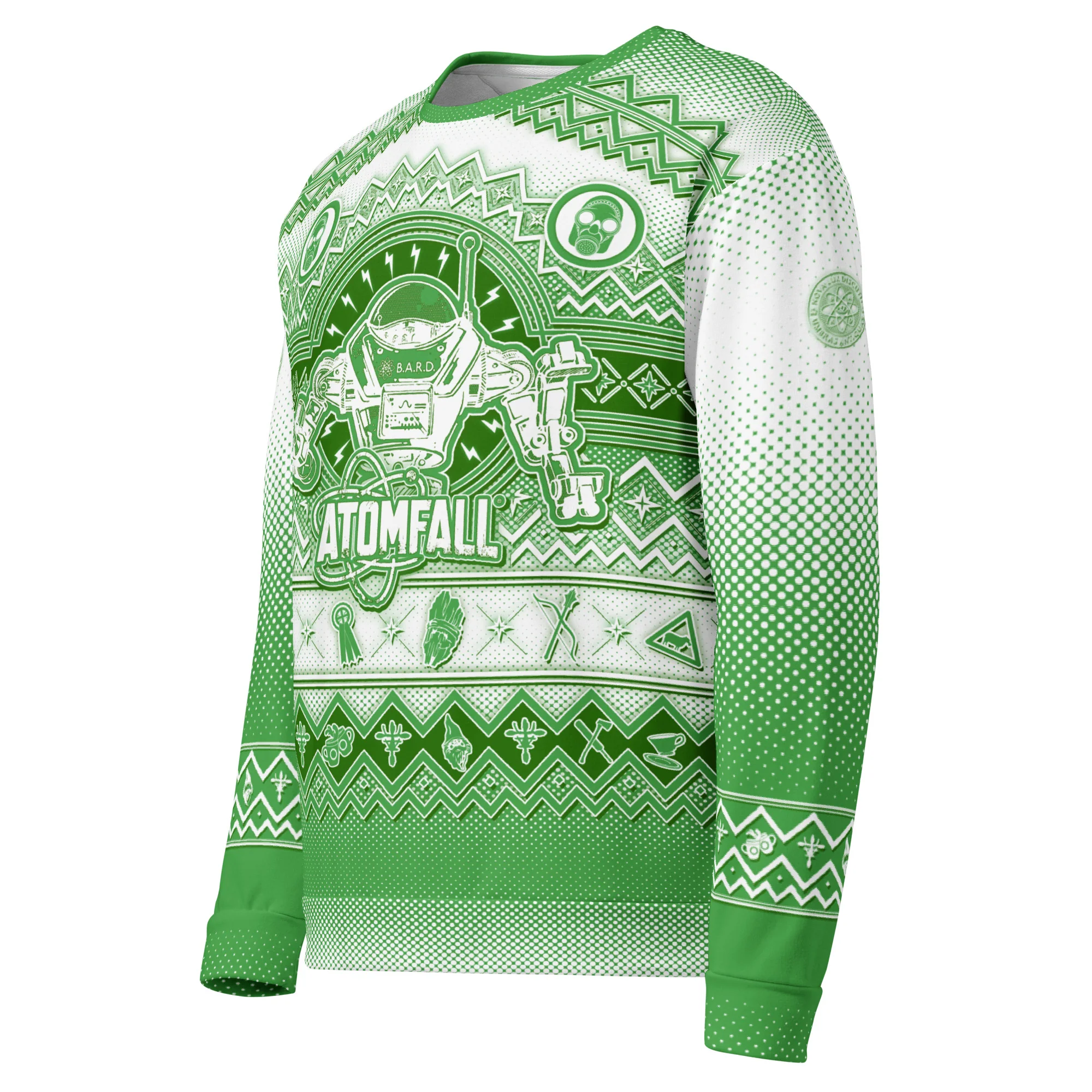 Atomfall Christmas Jumper Green - Image 3