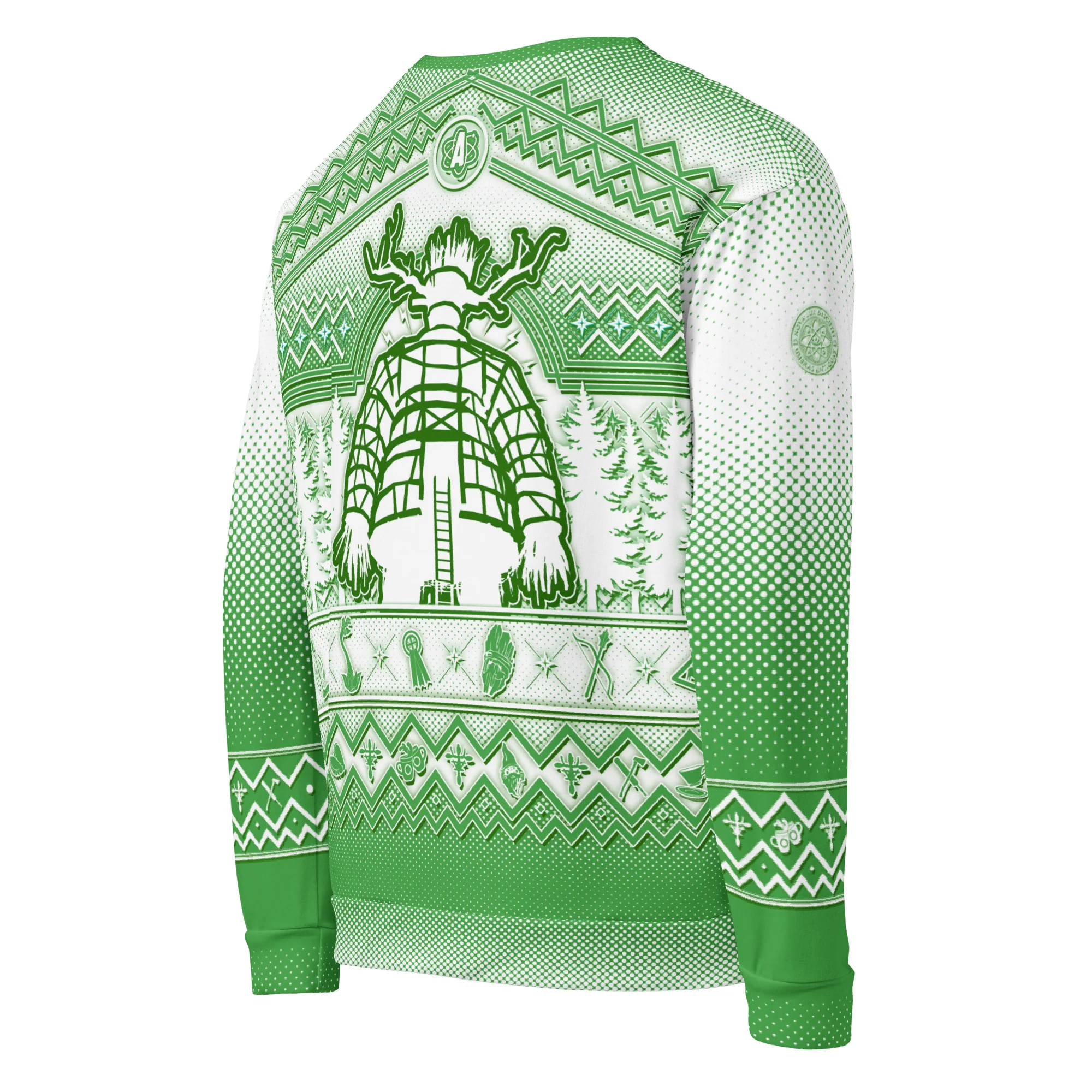Atomfall Christmas Jumper Green - Image 4