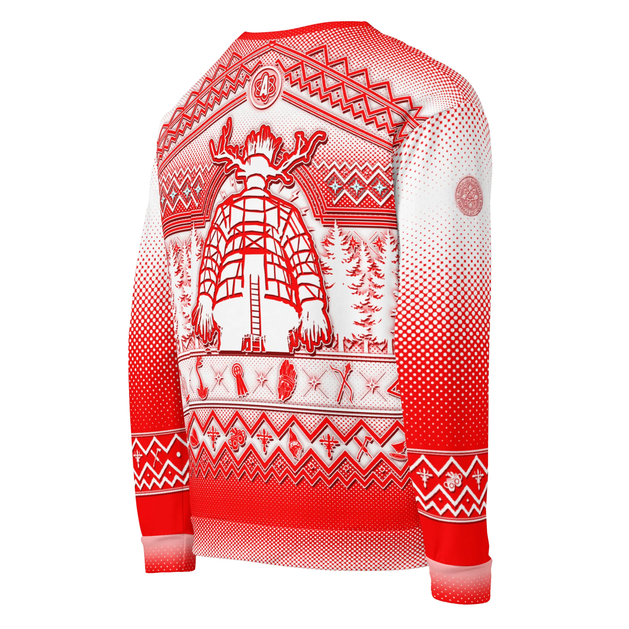 Atomfall Christmas Jumper Red - Image 4