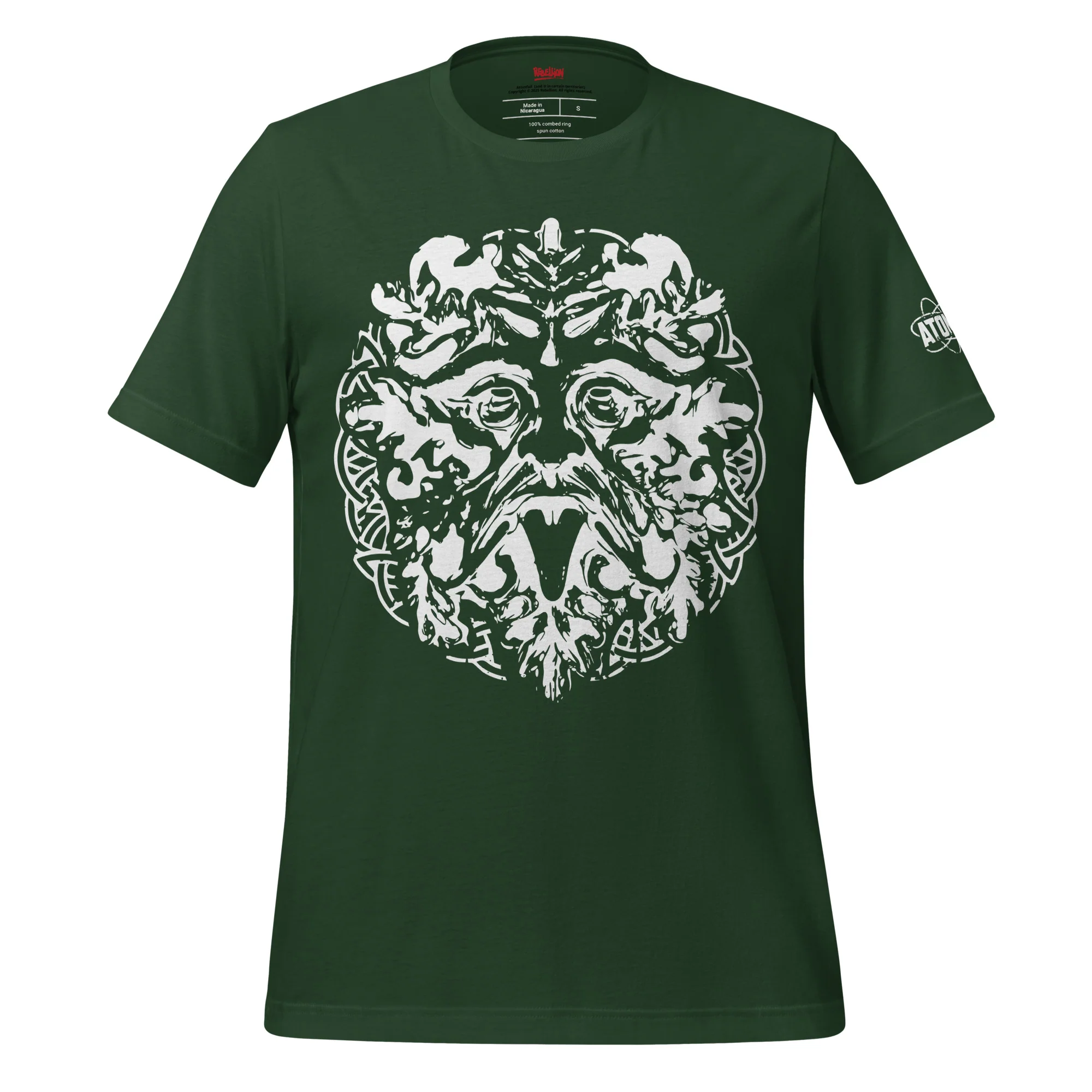 Atomfall Greenman Face T-shirt (Dark) - Image 4