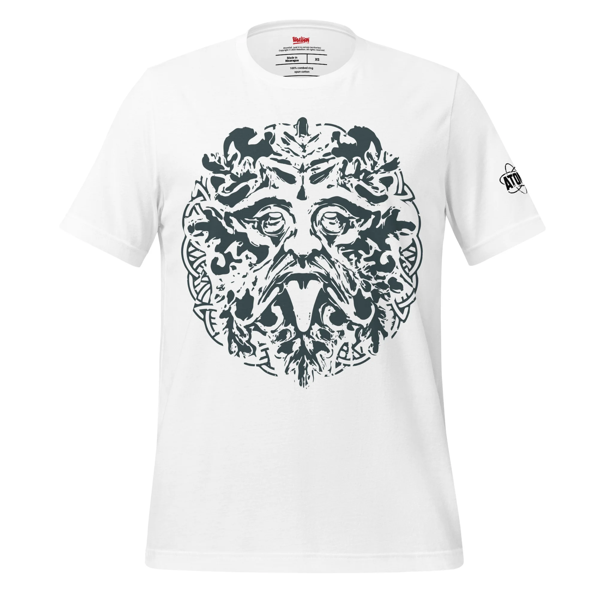 Atomfall Mask Greenman Face T-shirt (Light)