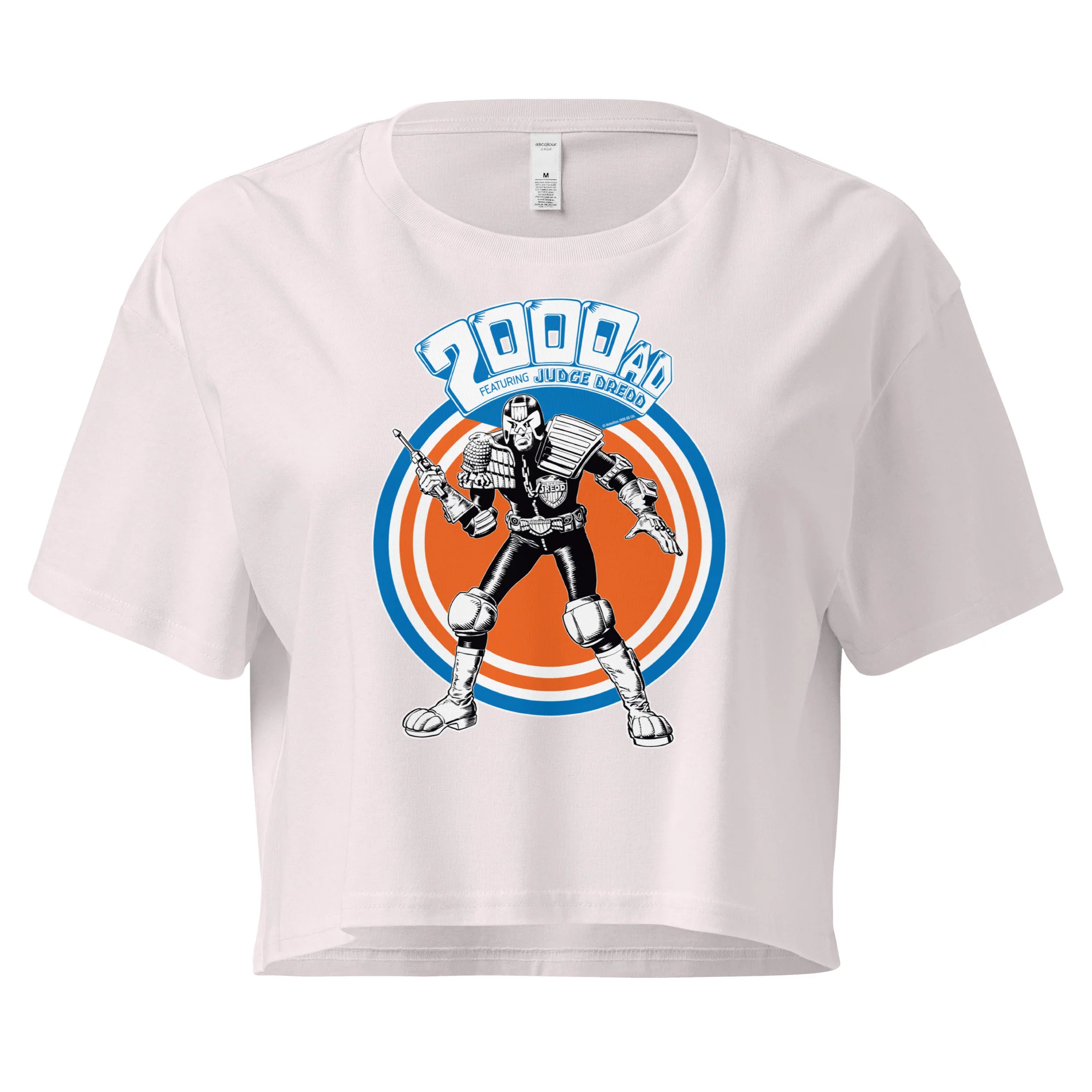 Brian Bolland Judge Dredd 'Target' Women’s Crop Top - Image 2