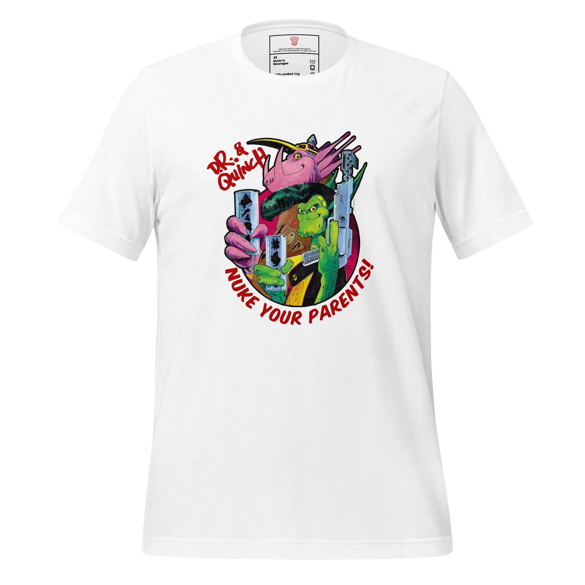 D.R. & Quinch NUKE YOUR PARENTS! T-Shirt - Image 3