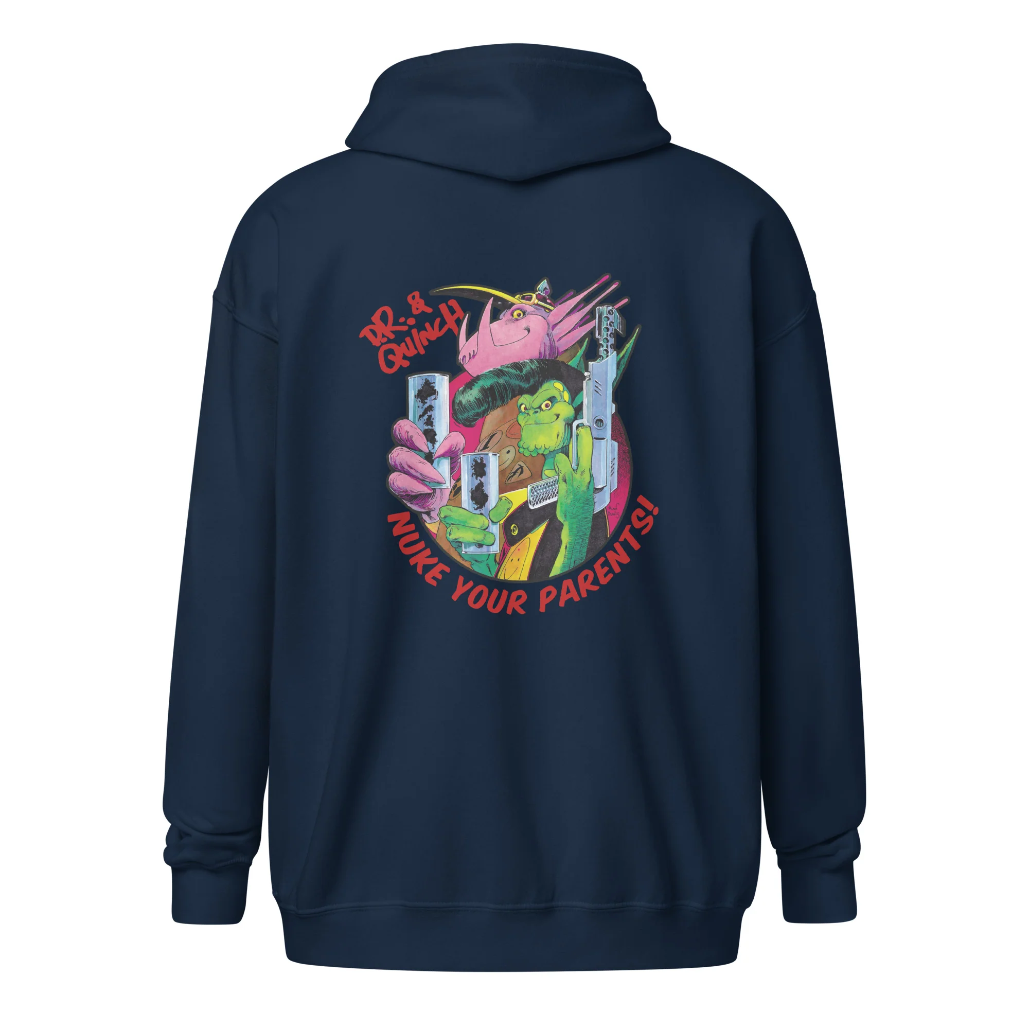 D.R. & Quinch NUKE YOUR PARENTS! Zip Hoodie - Image 3