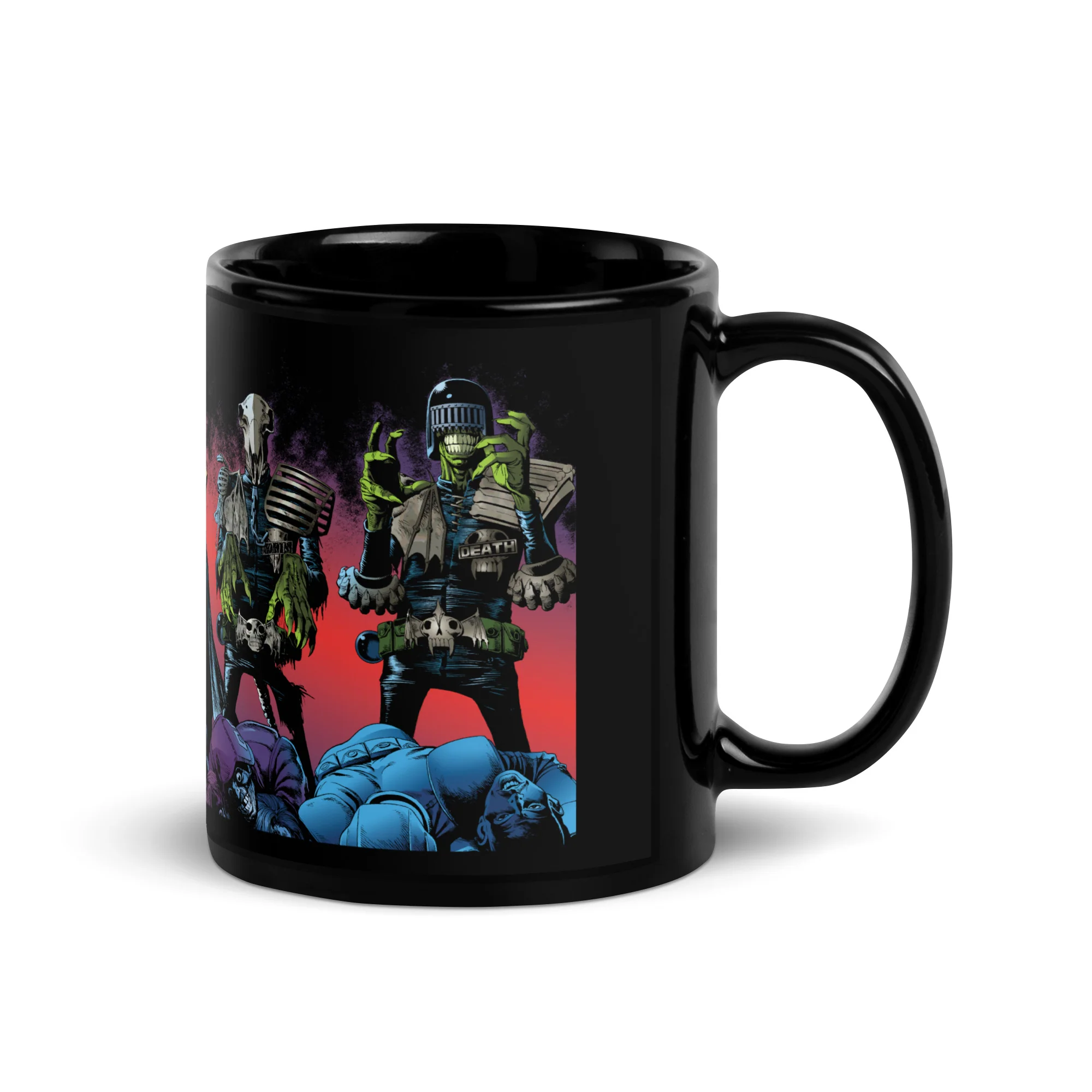 Dark Judges Black Glossy Mug