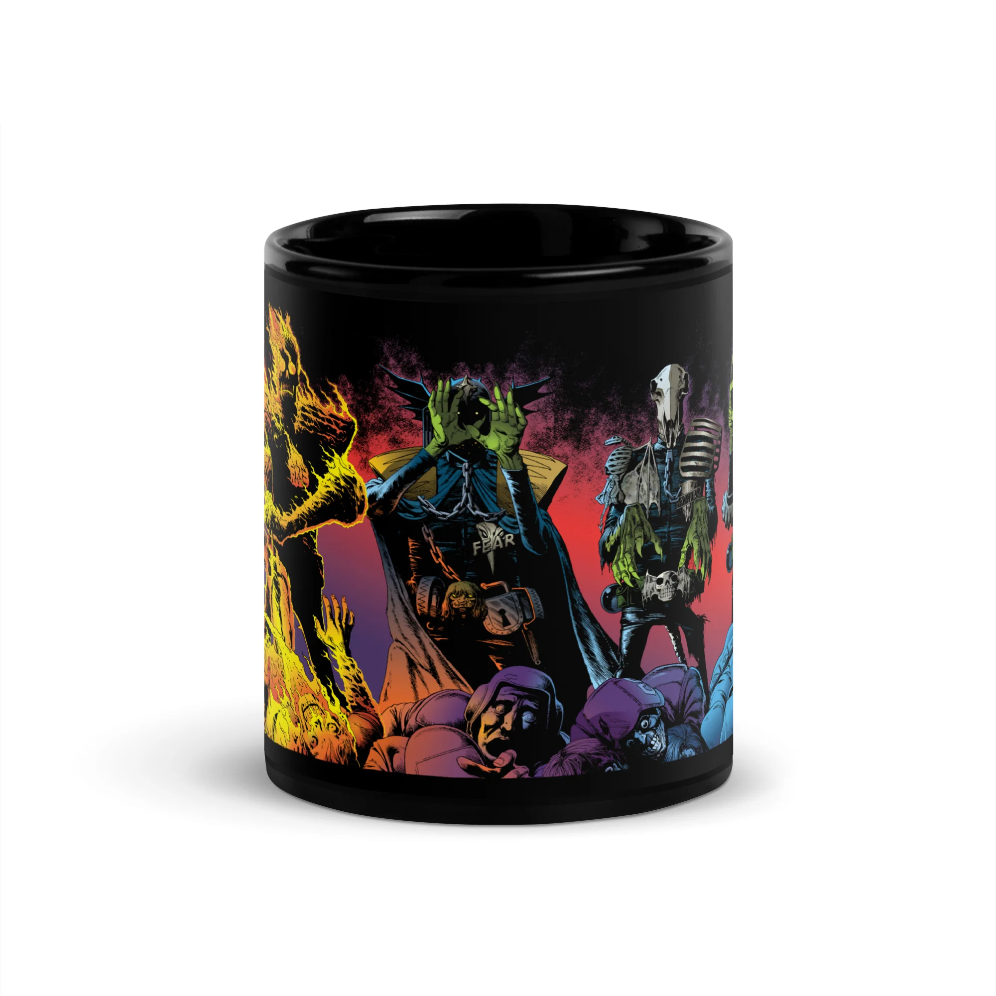 Dark Judges Black Glossy Mug - Image 3