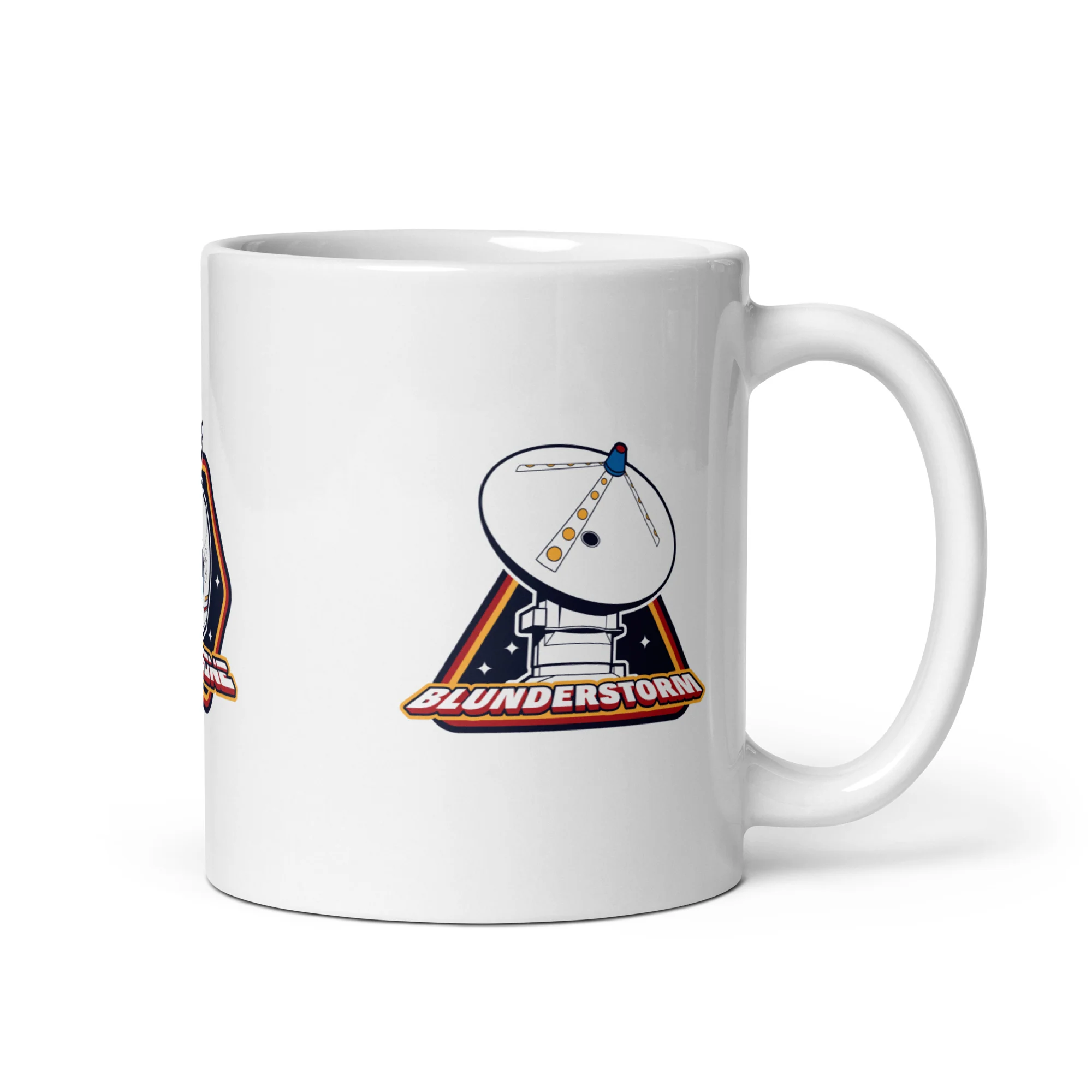 Dropzone White glossy mug