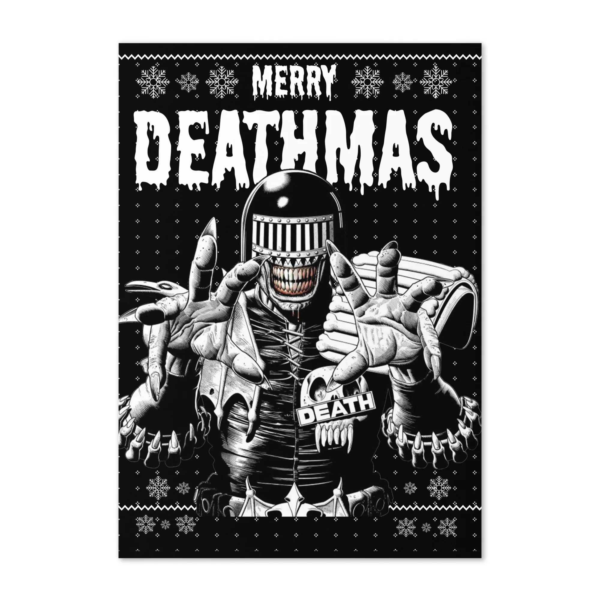 Judge Death Merry Deathmas Greeting Card