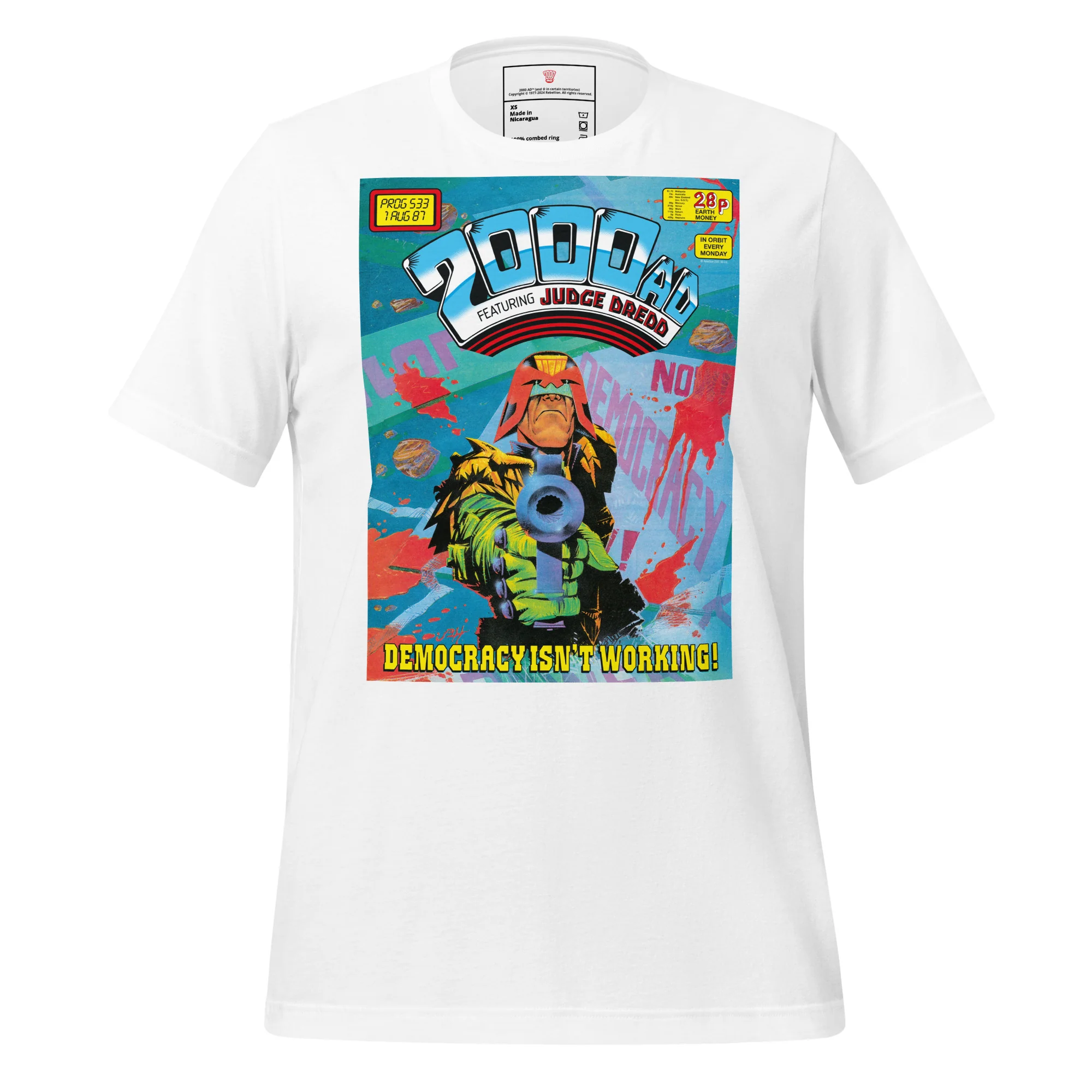 Judge Dredd 'Democracy Isn't Working' T-Shirt - Image 3