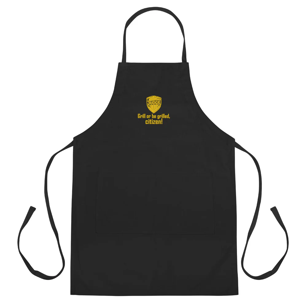 Judge Dredd 'Grill or be grilled, citizen!' Embroidered Apron