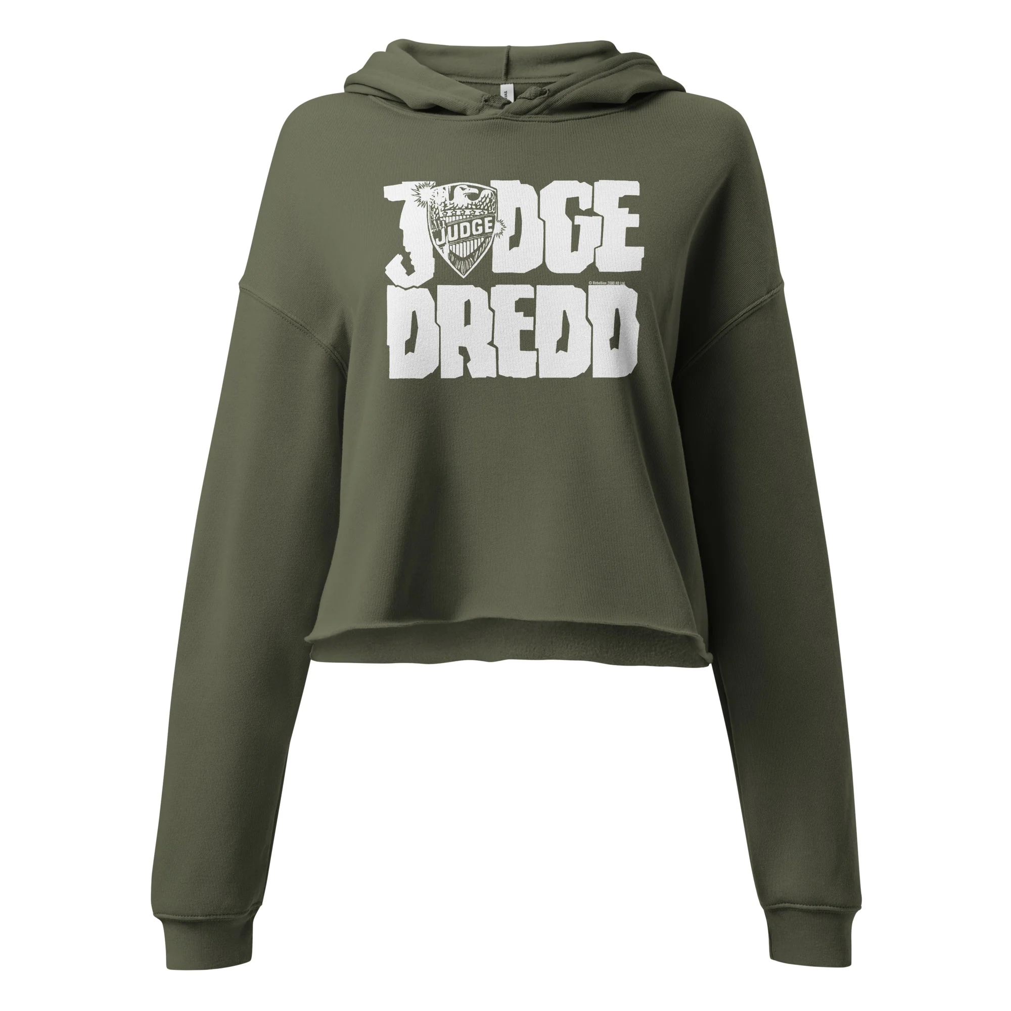 Judge Dredd Logo Crop Hoodie - Image 3