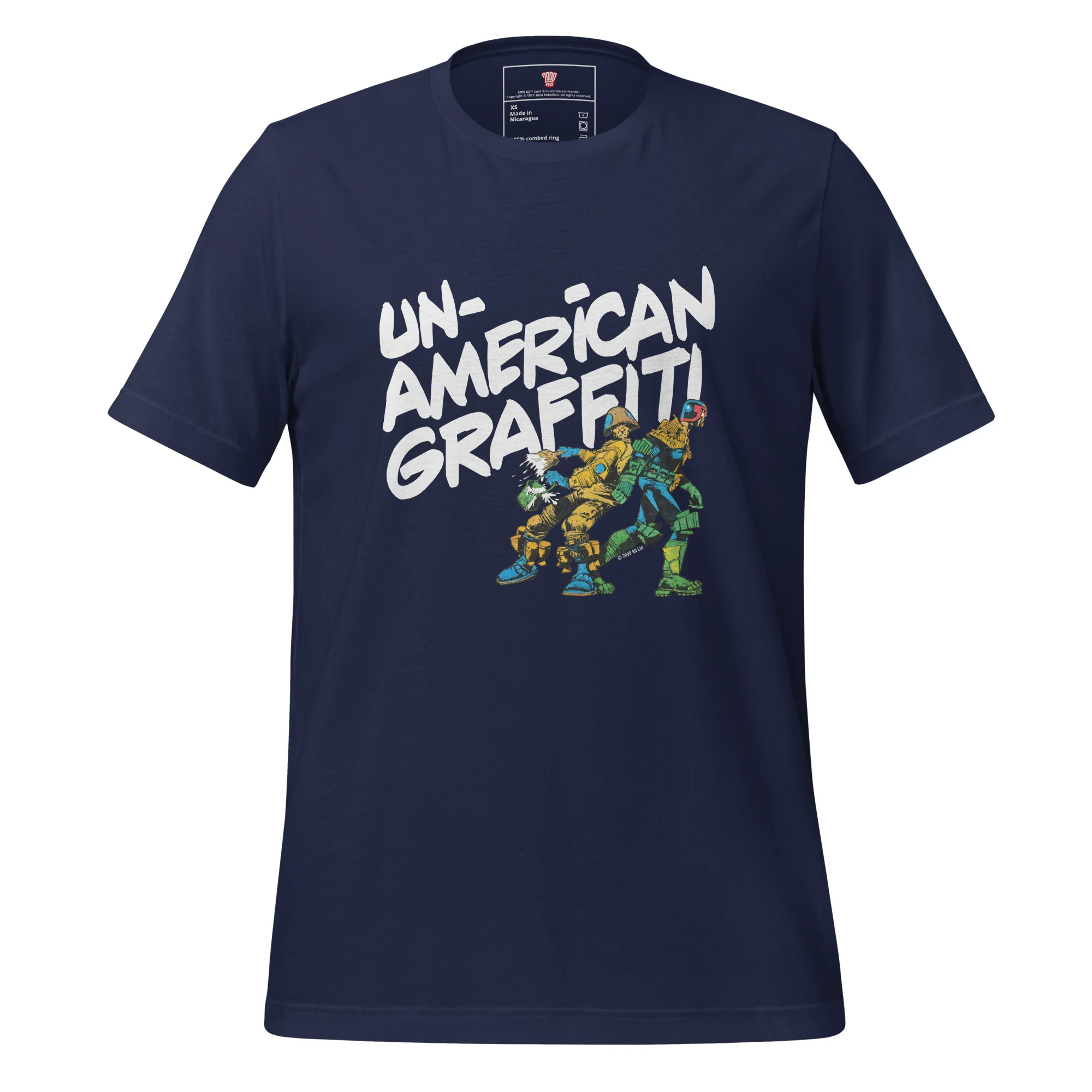 Judge Dredd Unamerican Graffiti T-Shirt (White) - Image 2