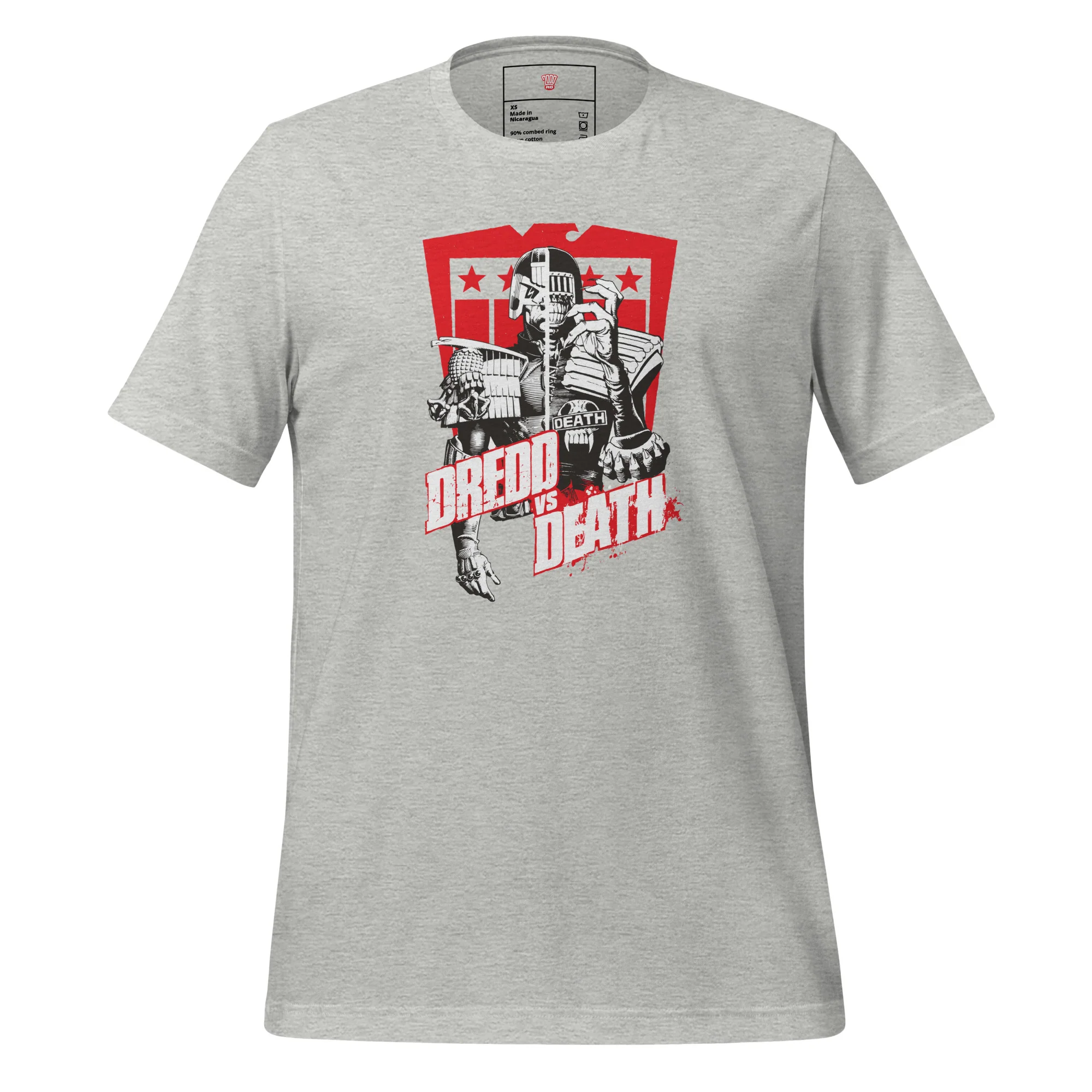 Judge Dredd vs Judge Death Shield T-Shirt - Image 3