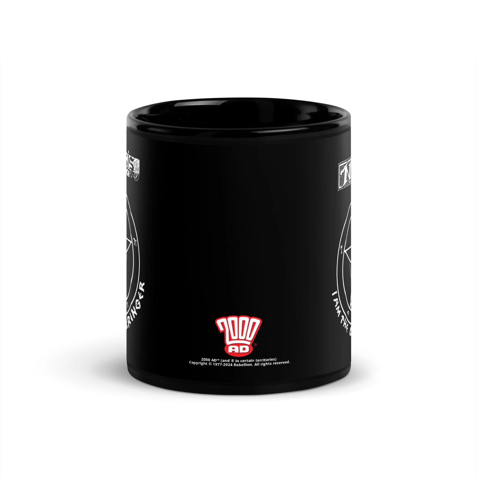 Nemesis Bryan Talbot's Deathbringer Black Glossy Mug - Image 3