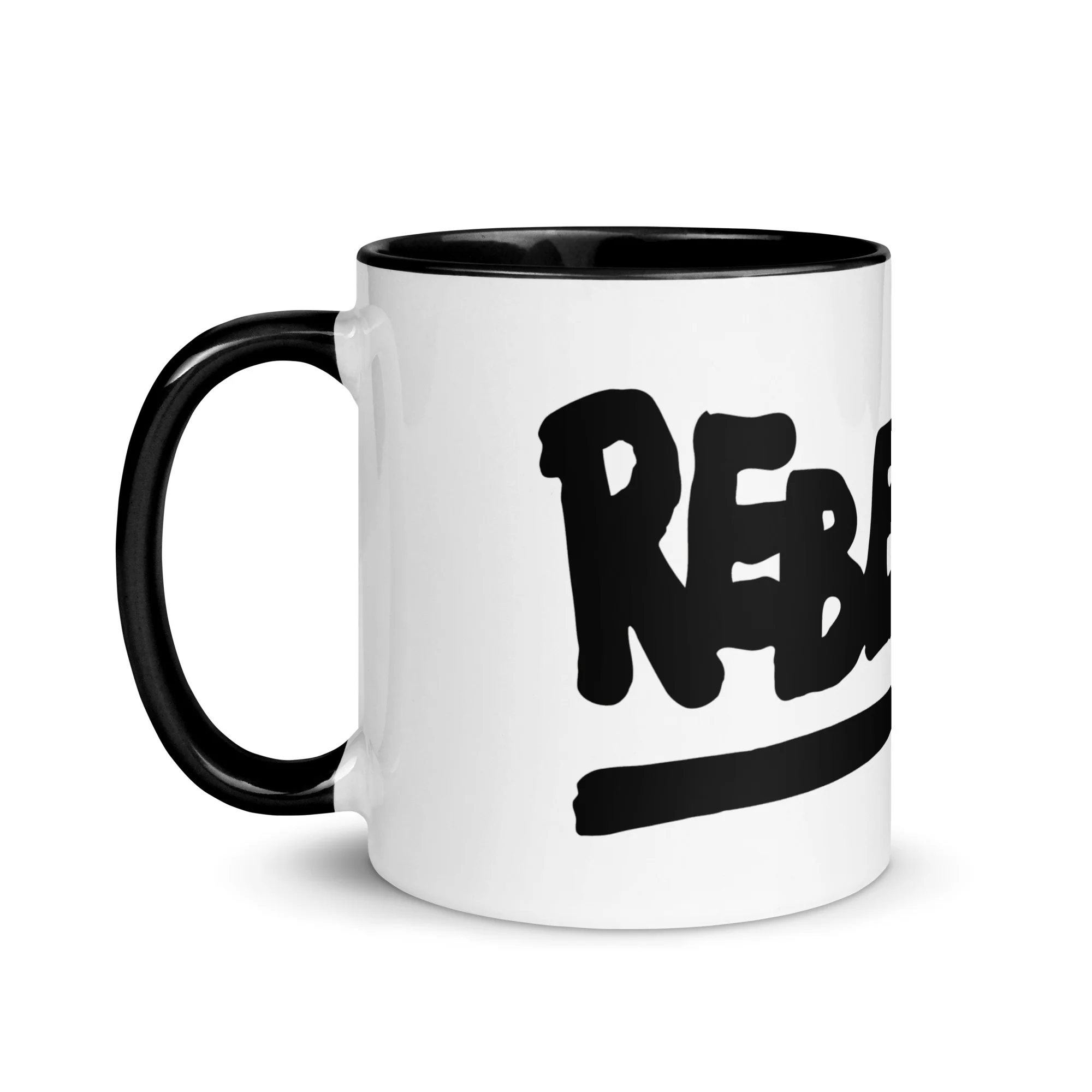 Rebellion logo Black Mug - Image 2