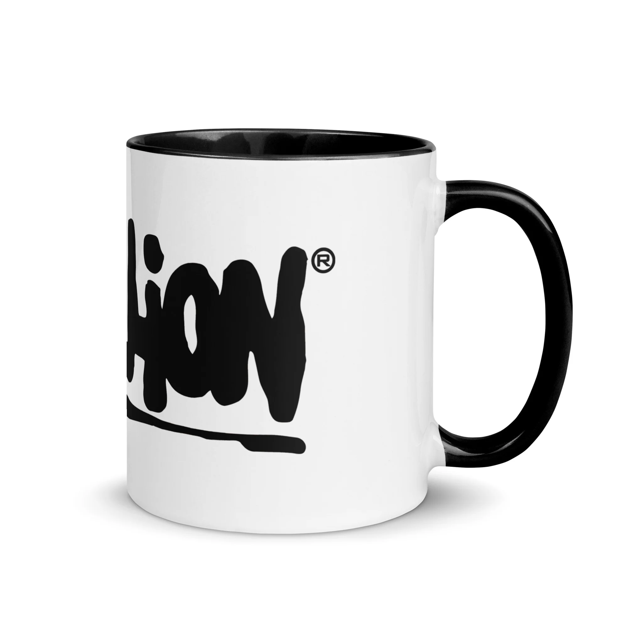 Rebellion logo Black Mug - Image 3