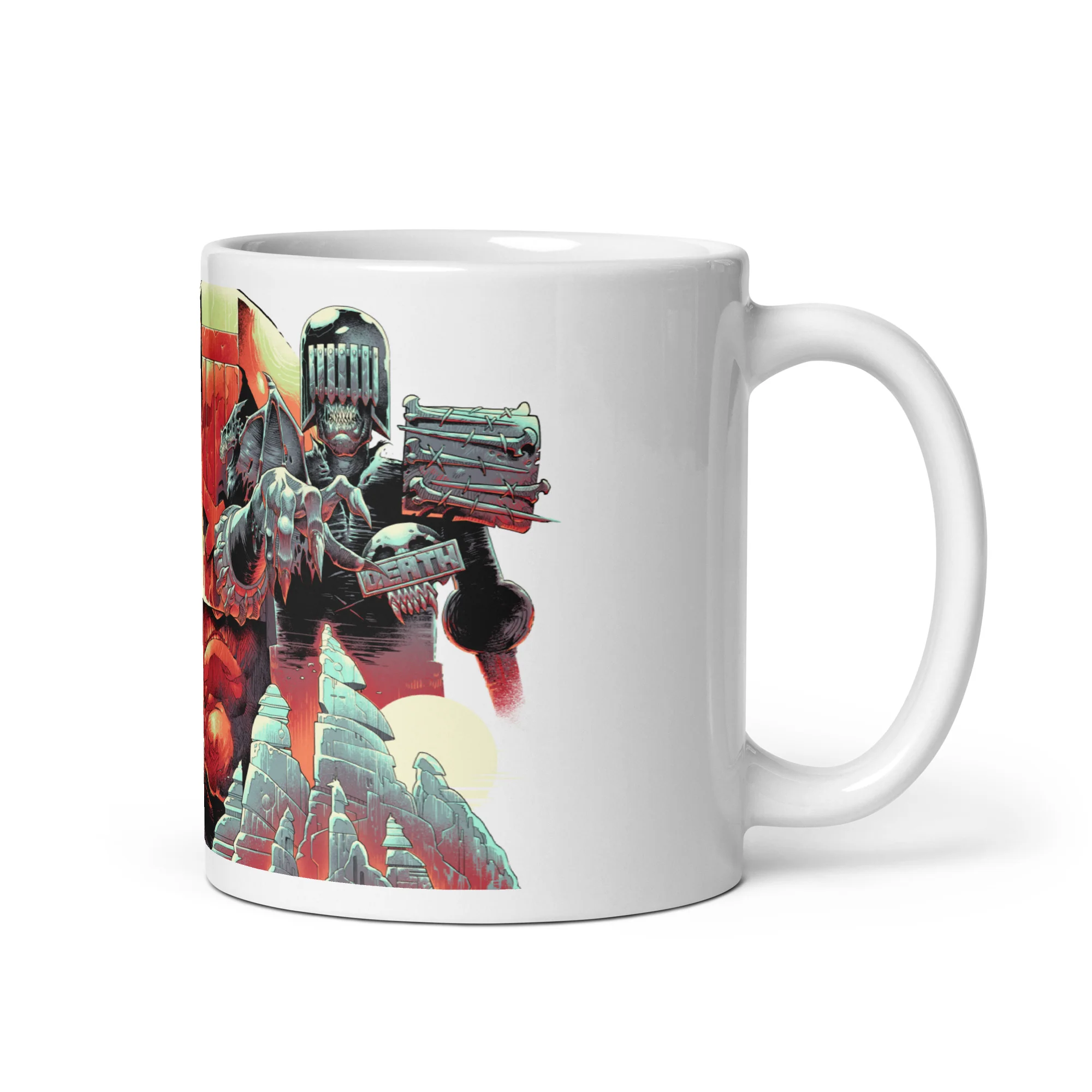 Rebellion's 30th Anniversary - Dredd vs Death Mug - Image 4