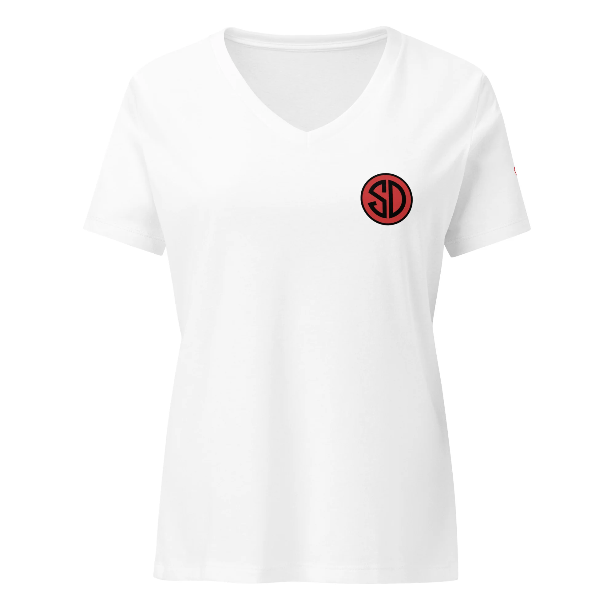 Strontium Dog Logo Women’s V-Neck T-Shirt - Image 3