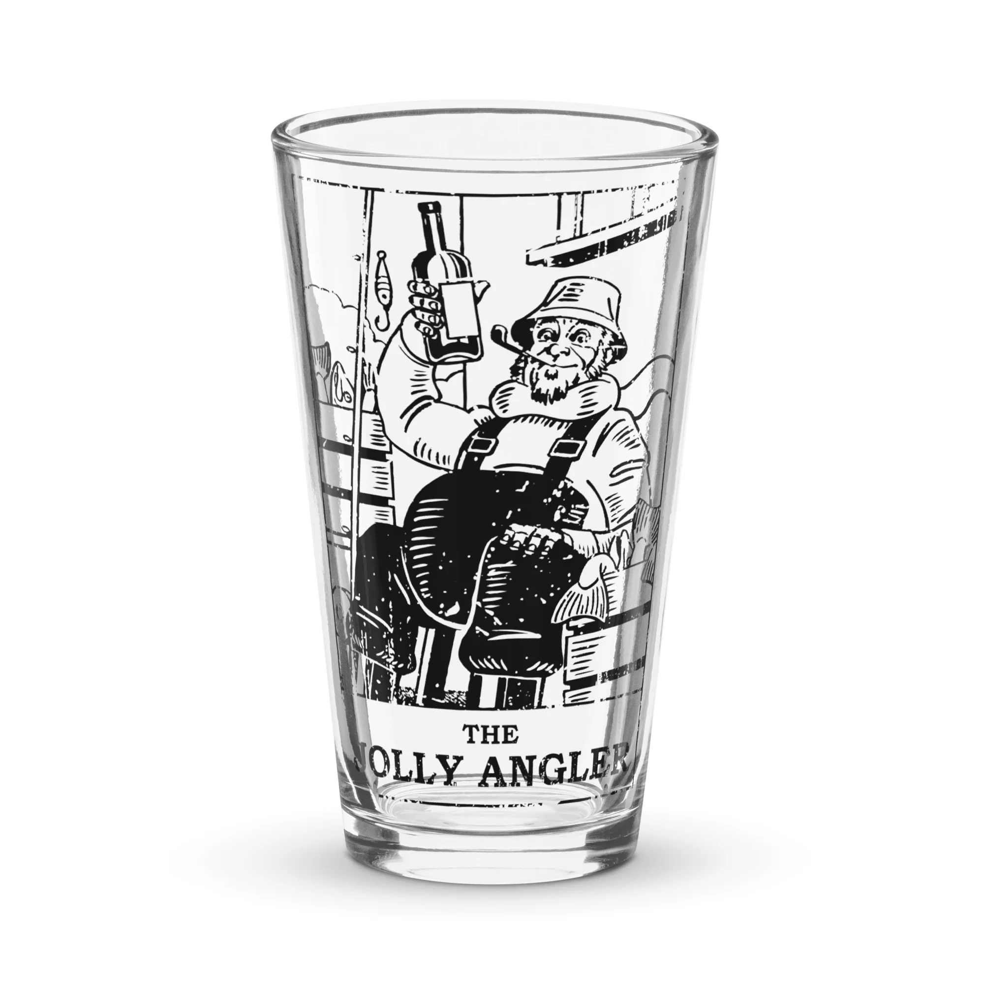 The Jolly Angler pint glass