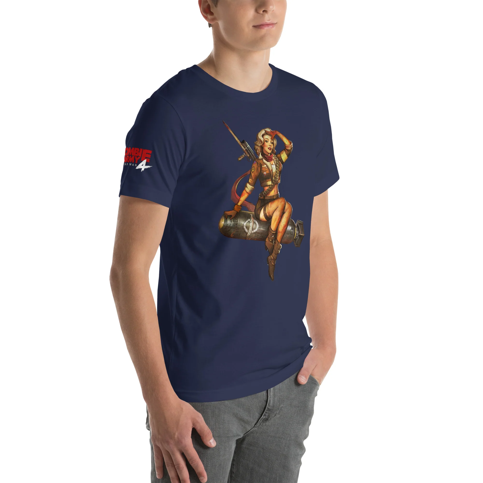 Zombie Army 4 Pinup T-Shirt - Image 4